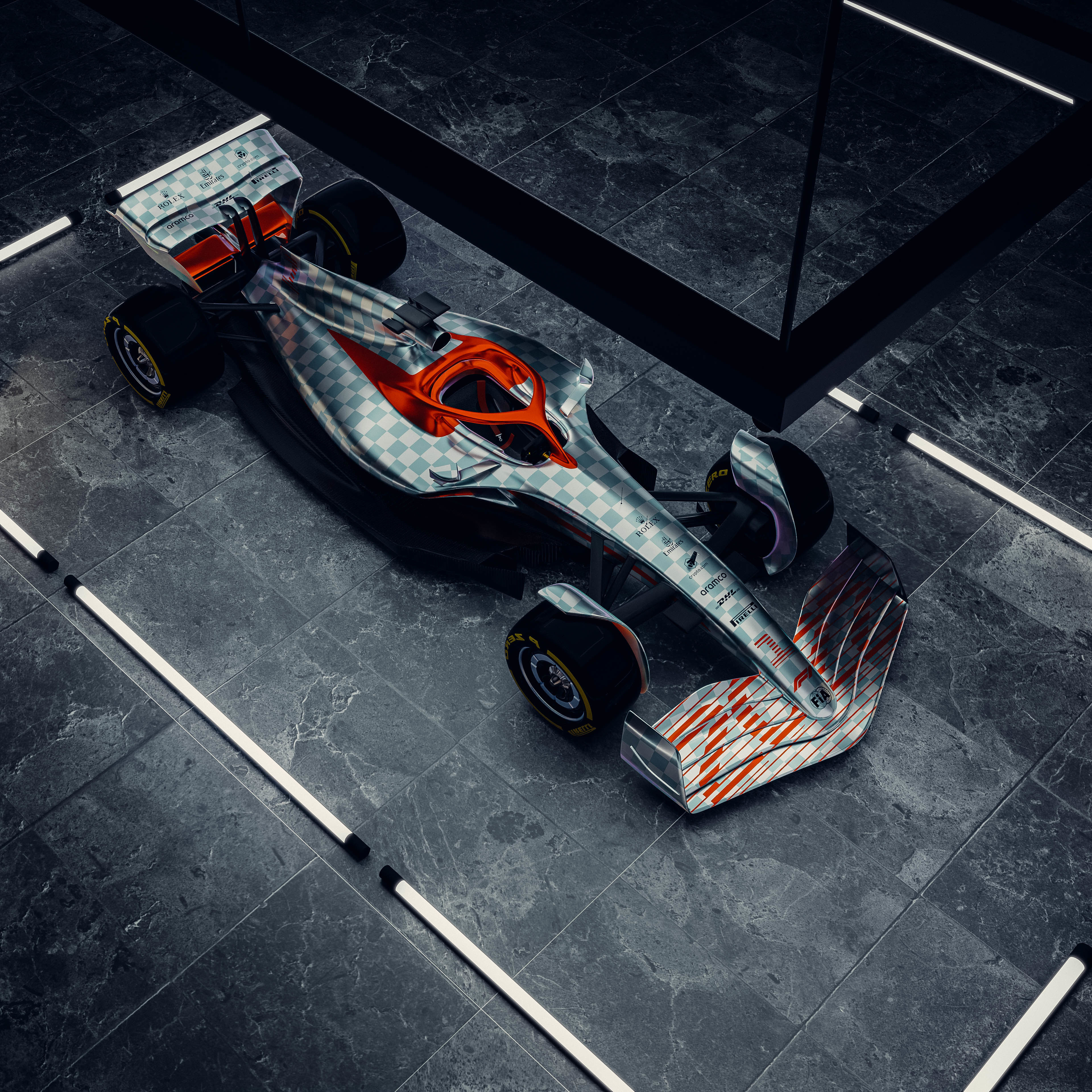 F1 2022 Concept car Free 3D model_8