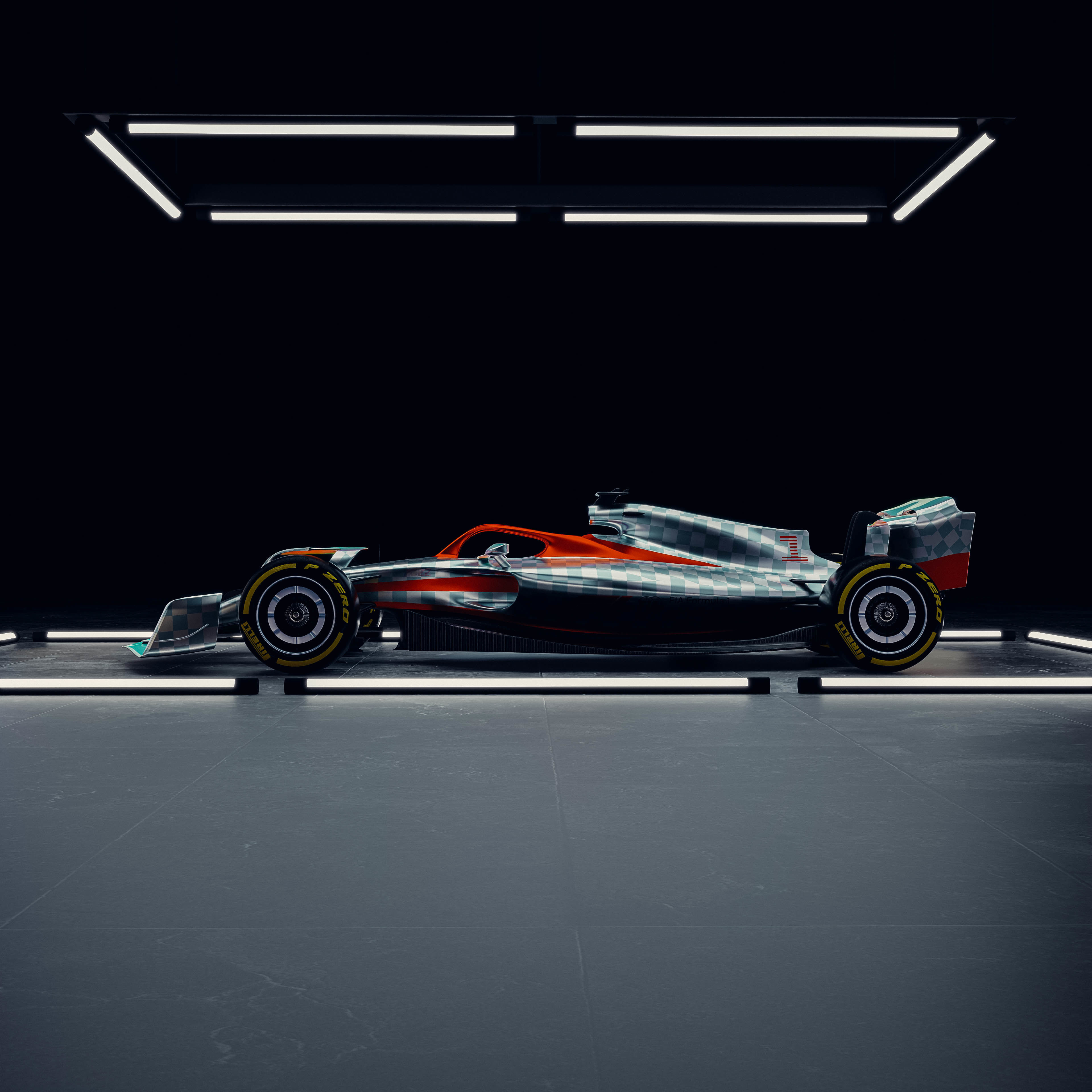 F1 2022 Concept car Free 3D model_4