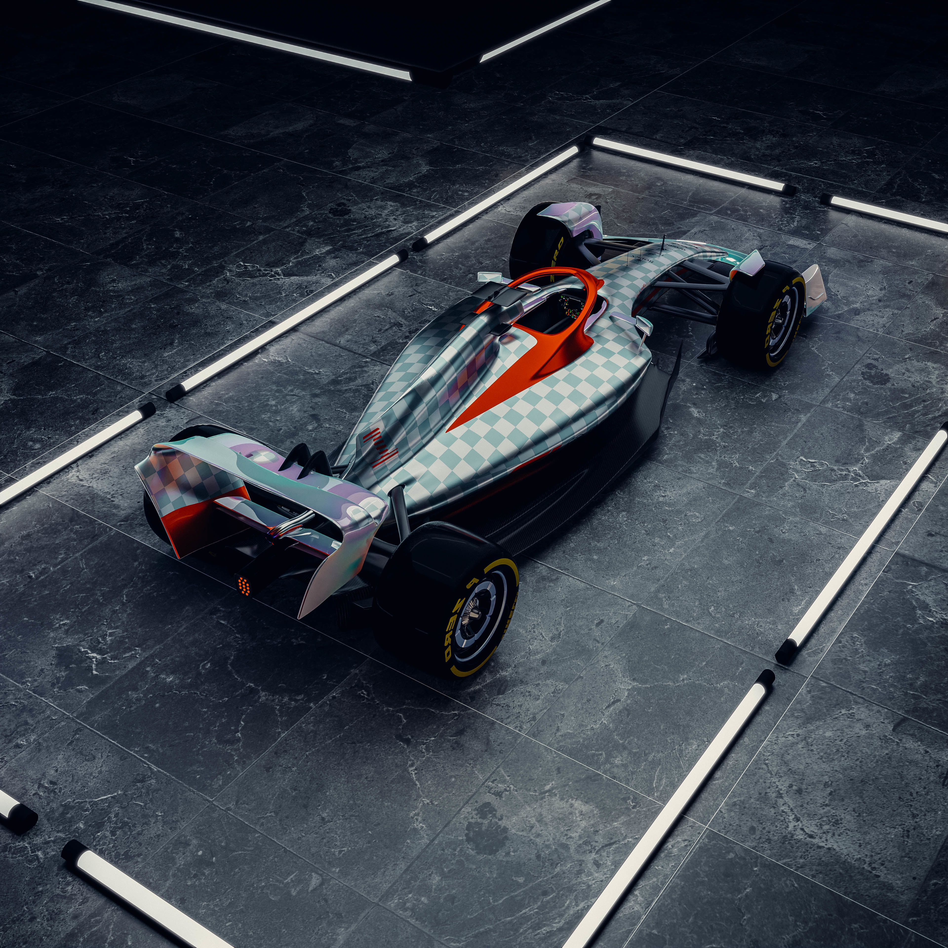 F1 2022 Concept car Free 3D model_9