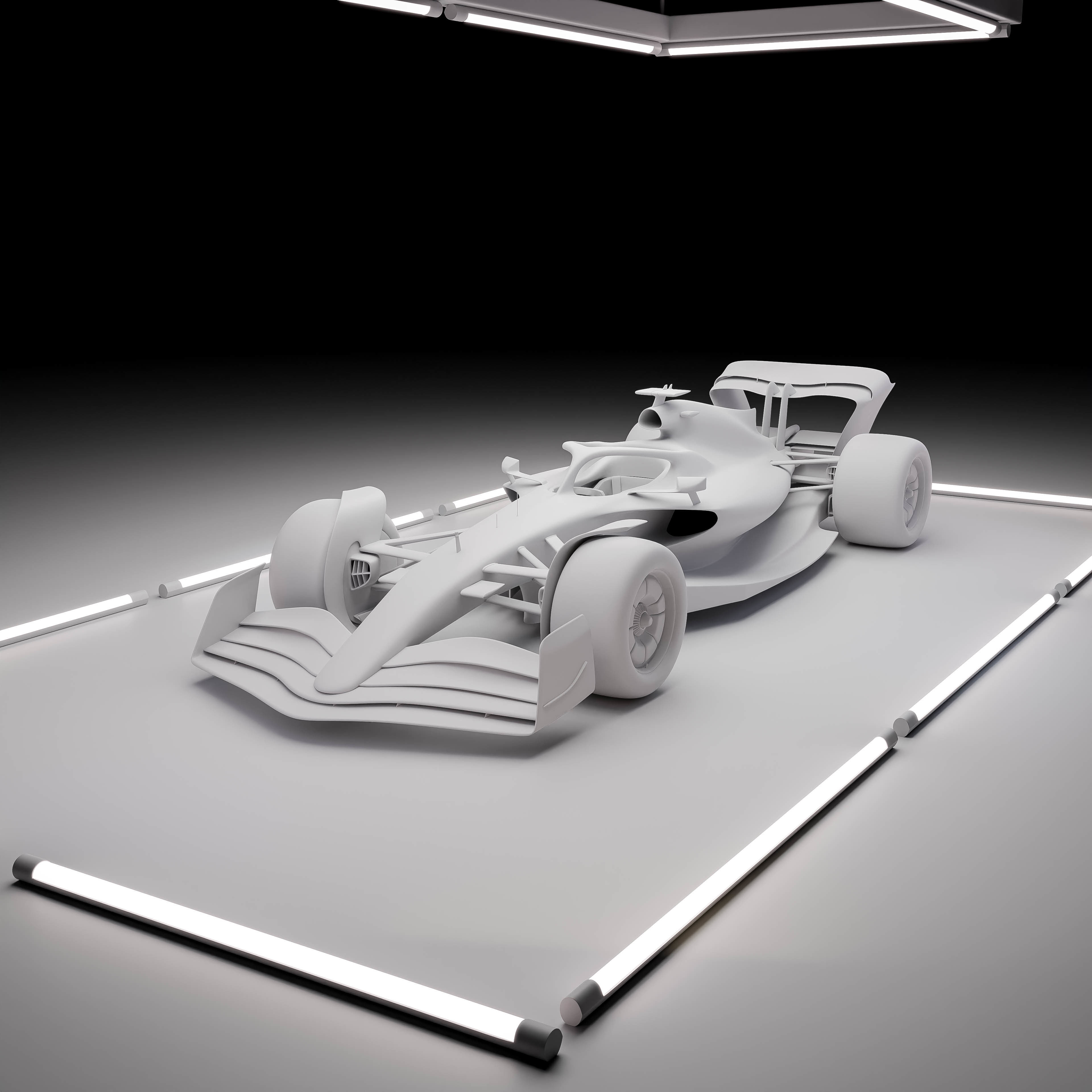 F1 2022 Concept car Free 3D model_2