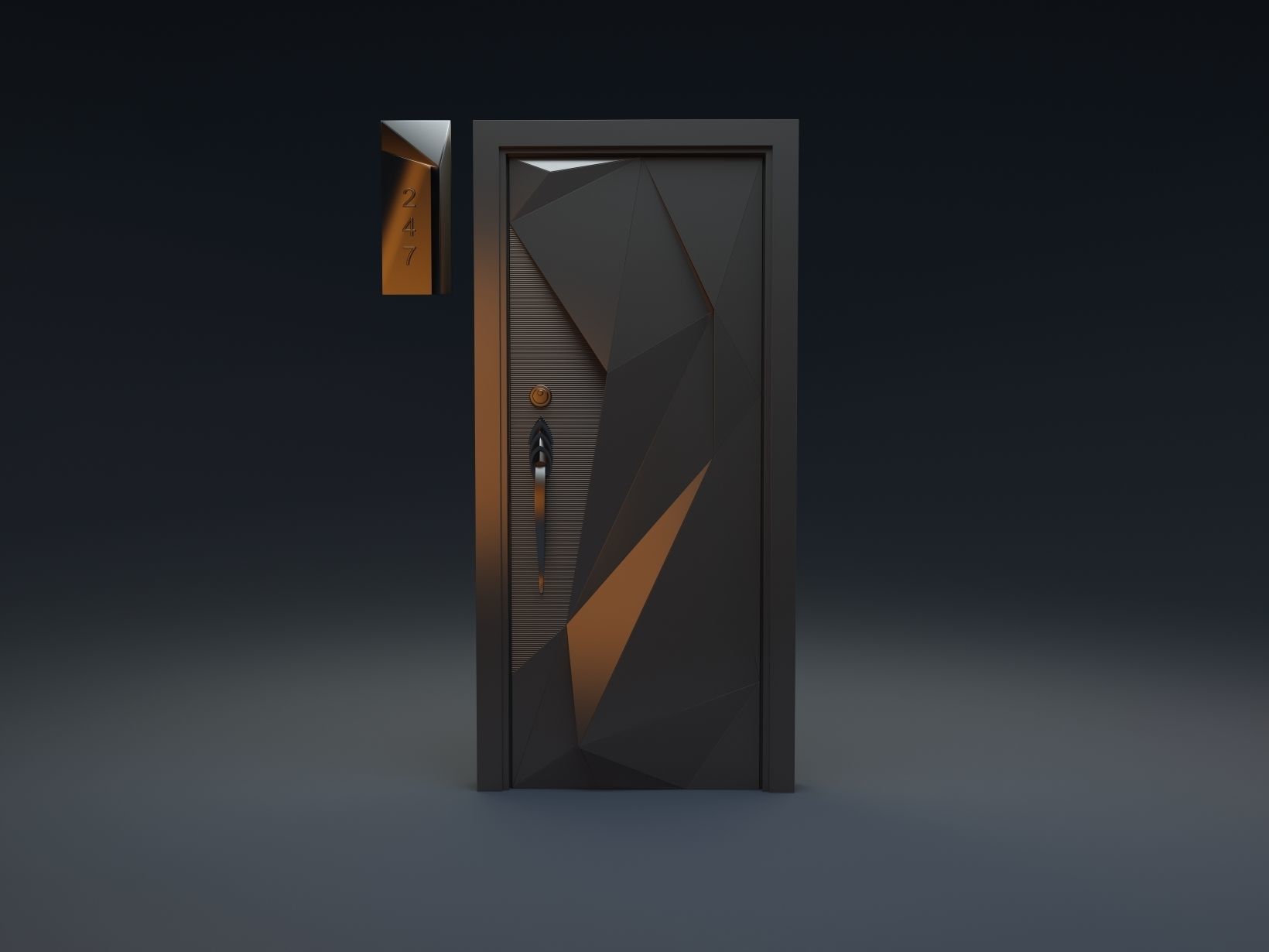 doors wooden door 3D model_6