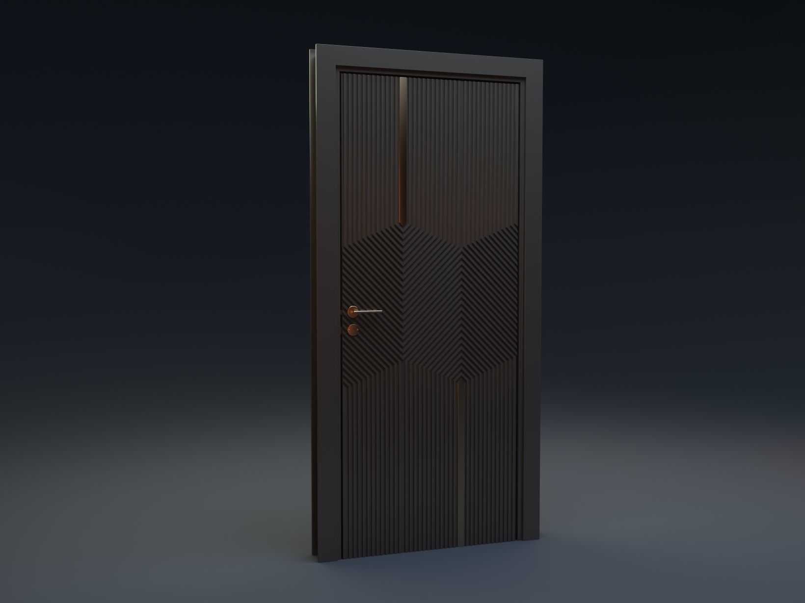doors wooden door 3D model_5