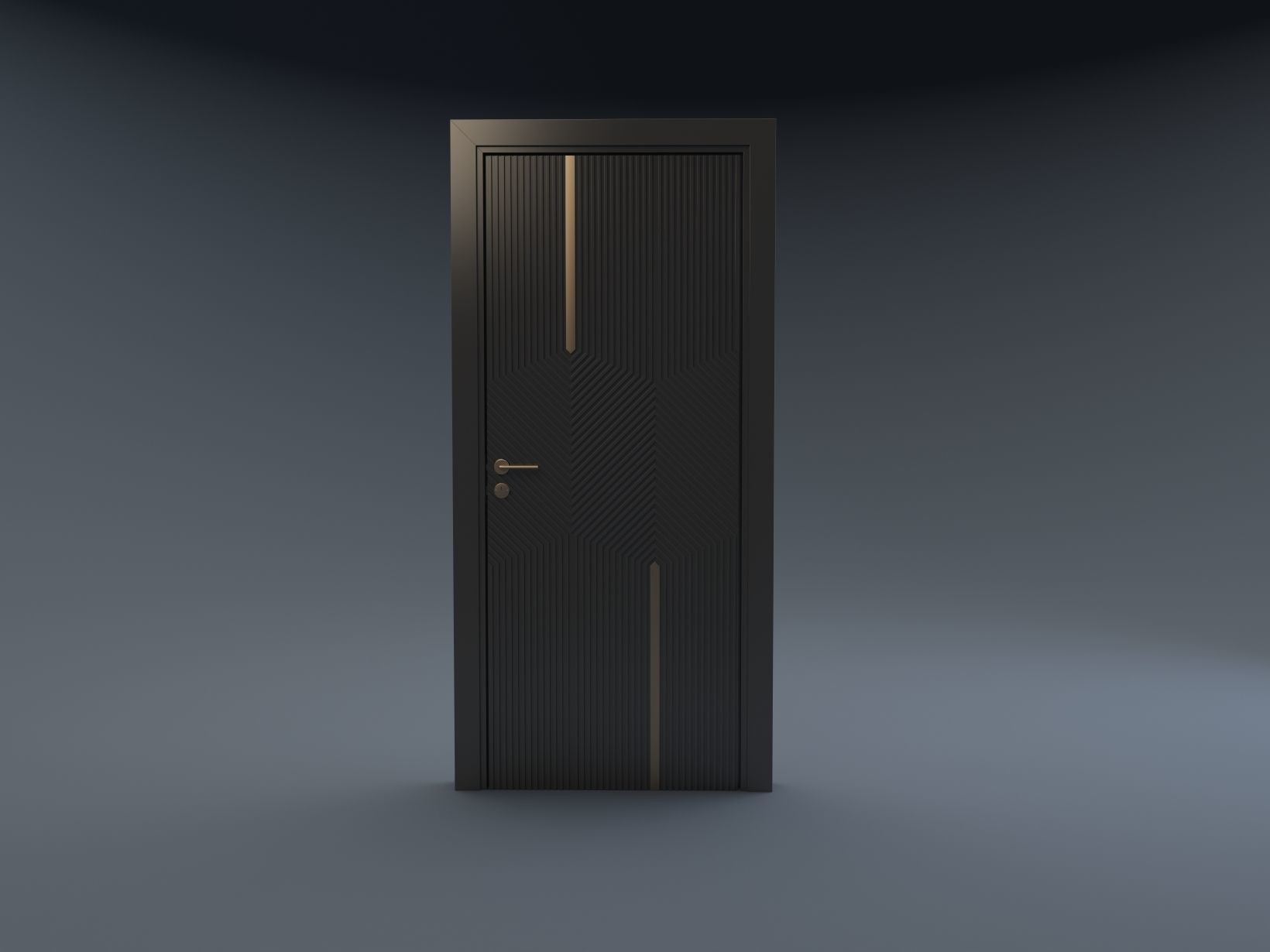 doors wooden door 3D model_4