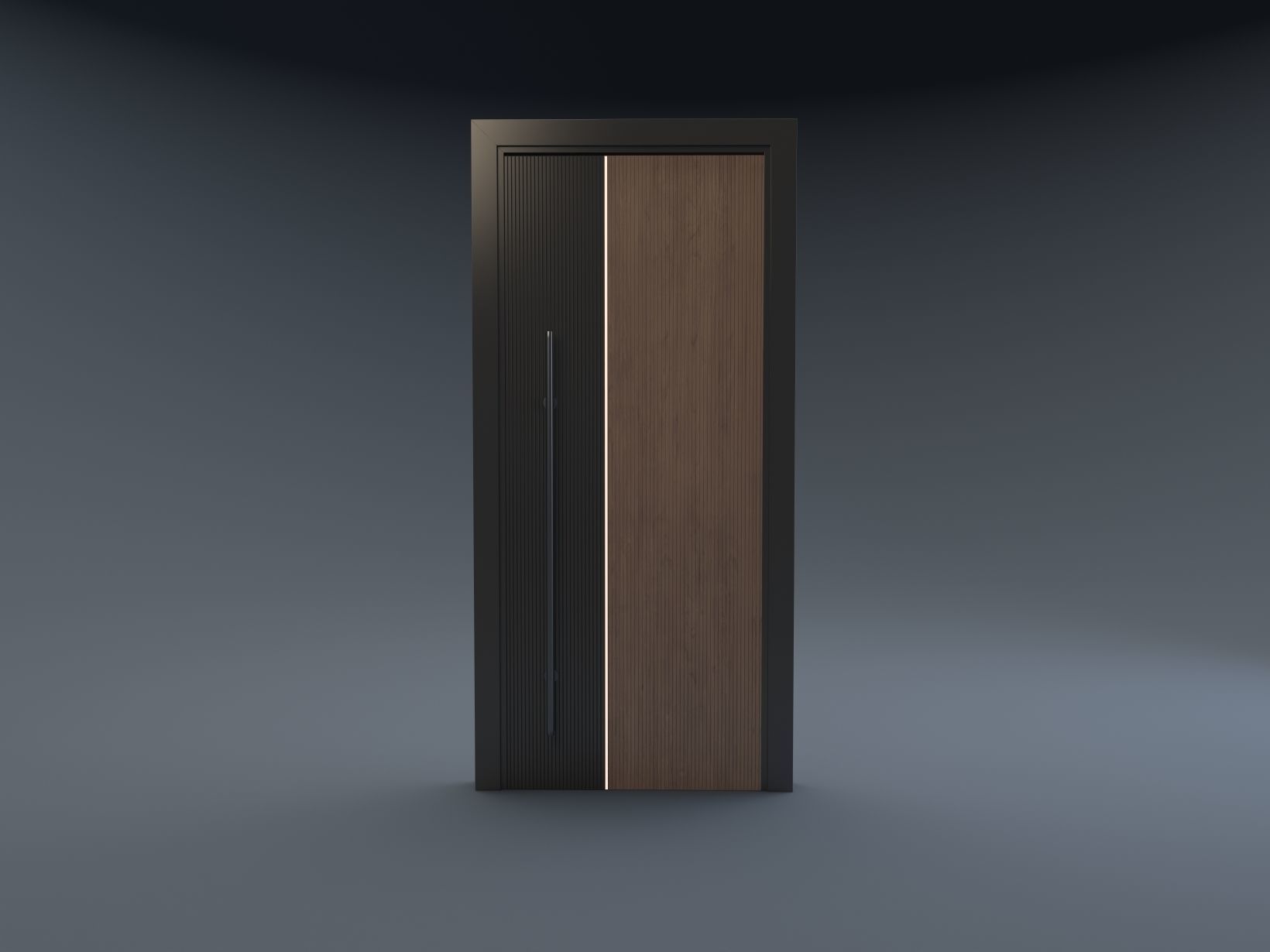doors wooden door 3D model_3