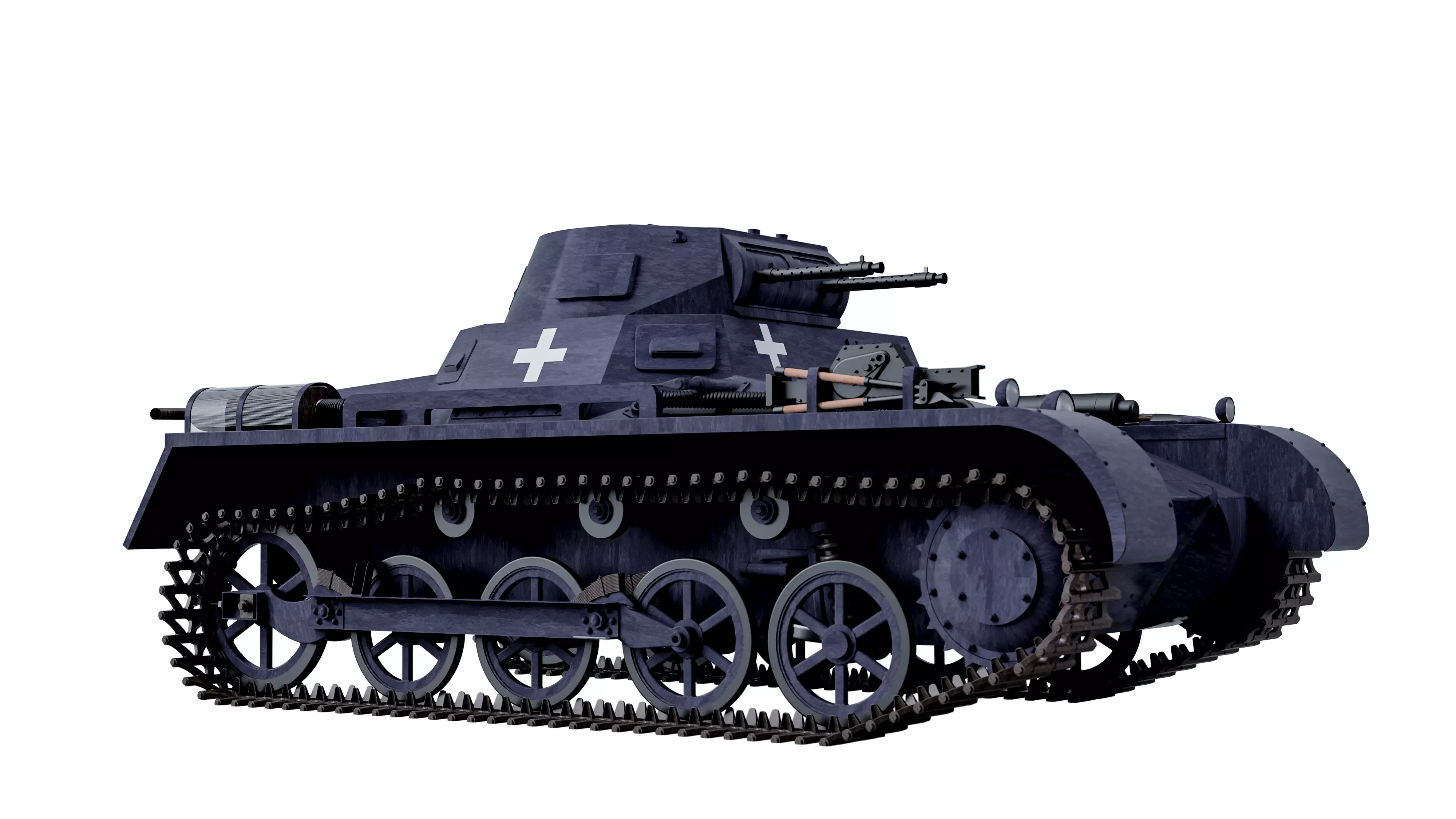 German Panzerkampfwagen 1 Ausf A 3D model