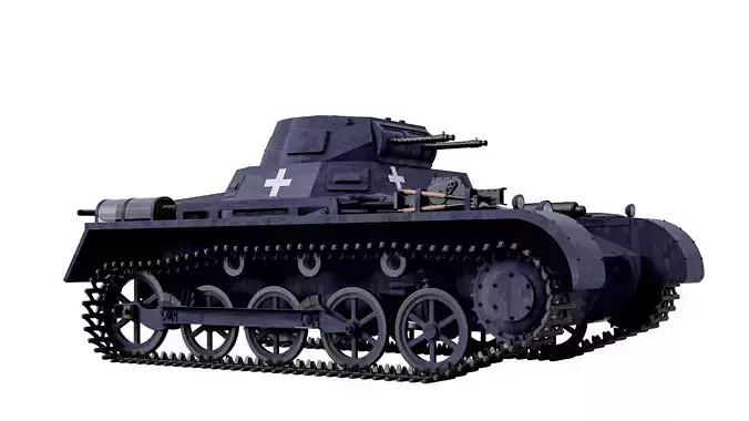 German  Panzerkampfwagen 1 Ausf A  3D model