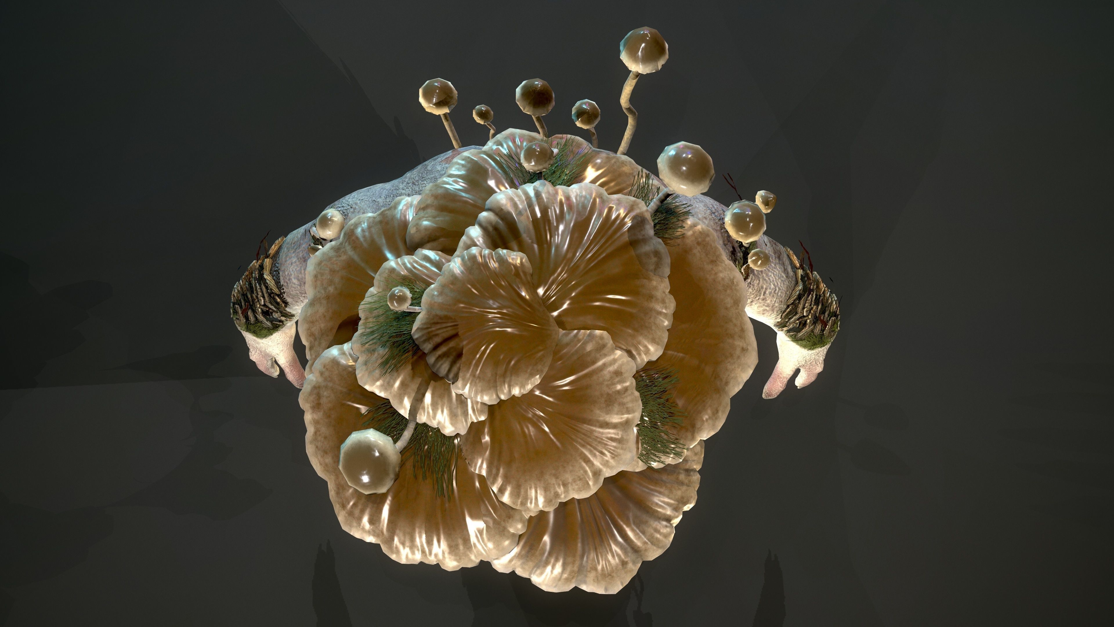 Forest Golem Low-poly 3D model_1