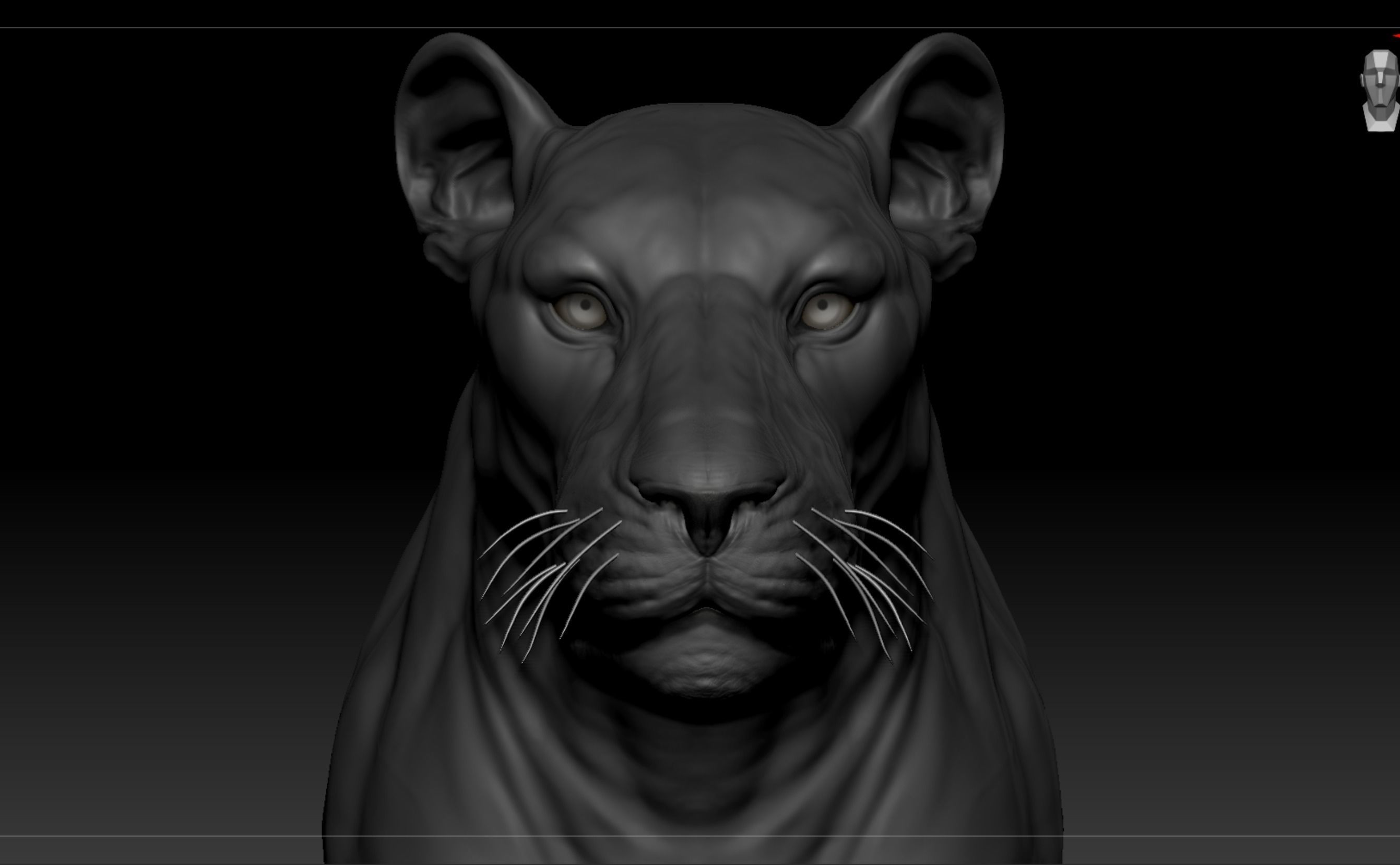 Lion - Highpoly Sculpture 3D model 3D model_4