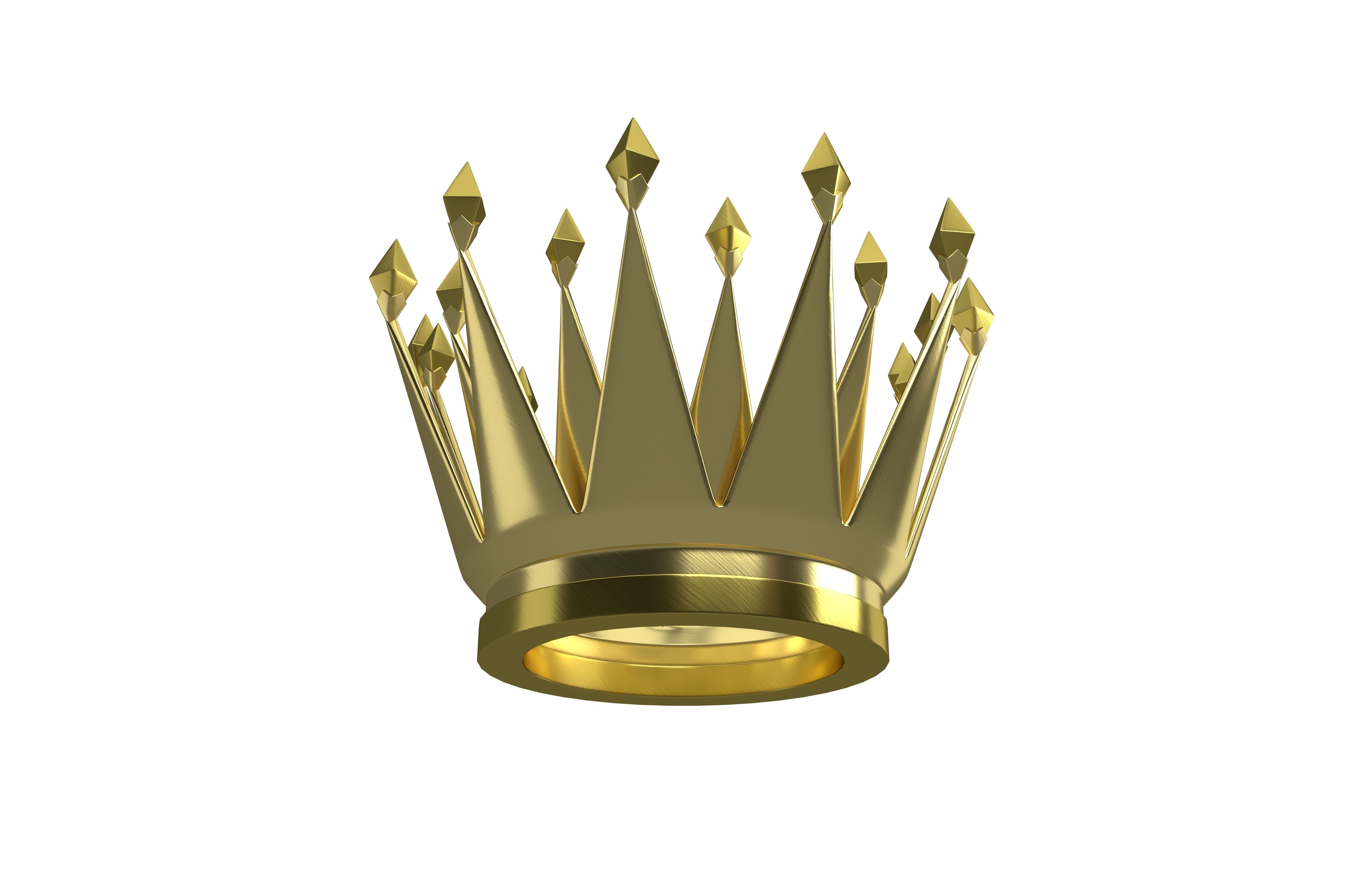 Crown v6 001 Low-poly 3D model_3