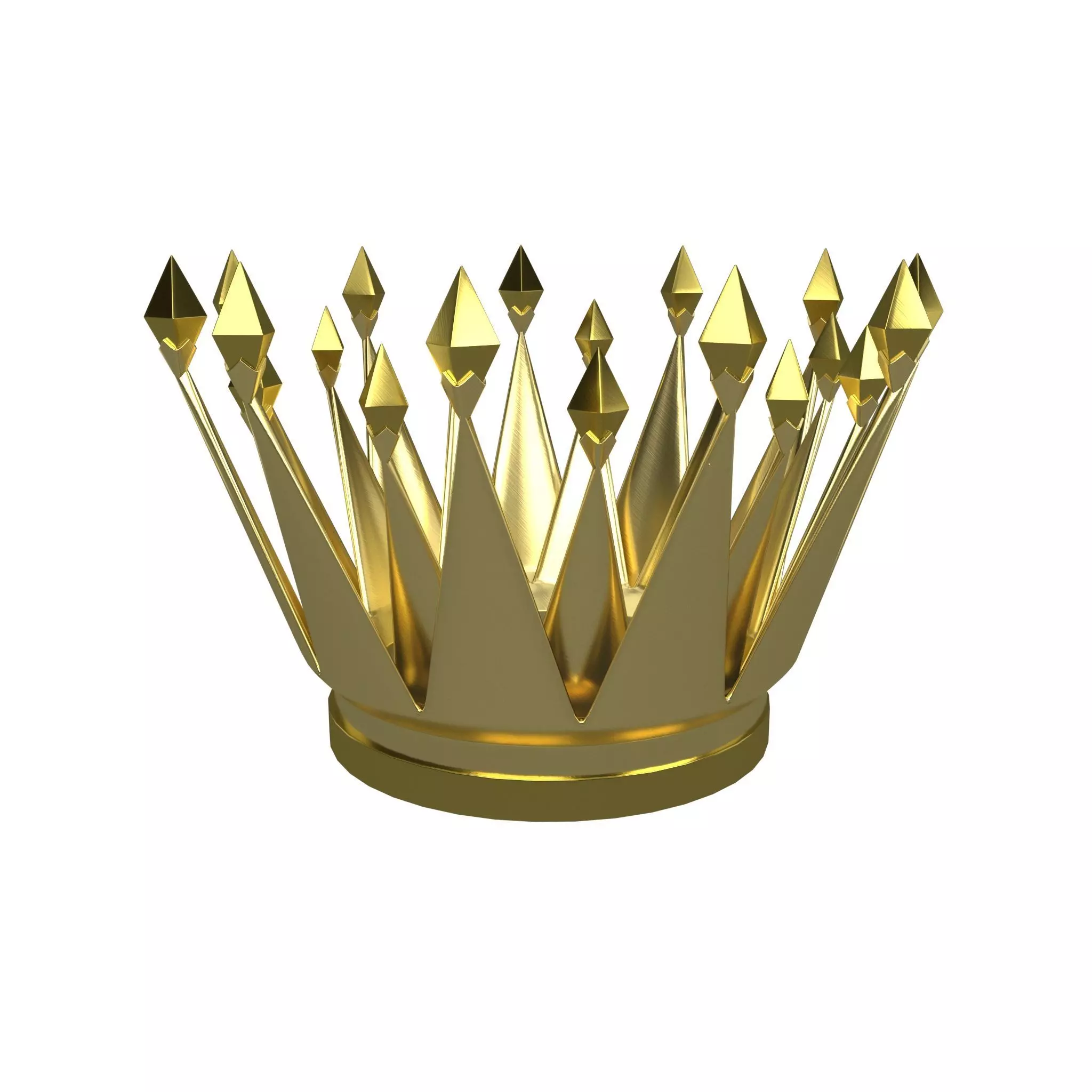 Crown v6 001 Low-poly 3D model_0