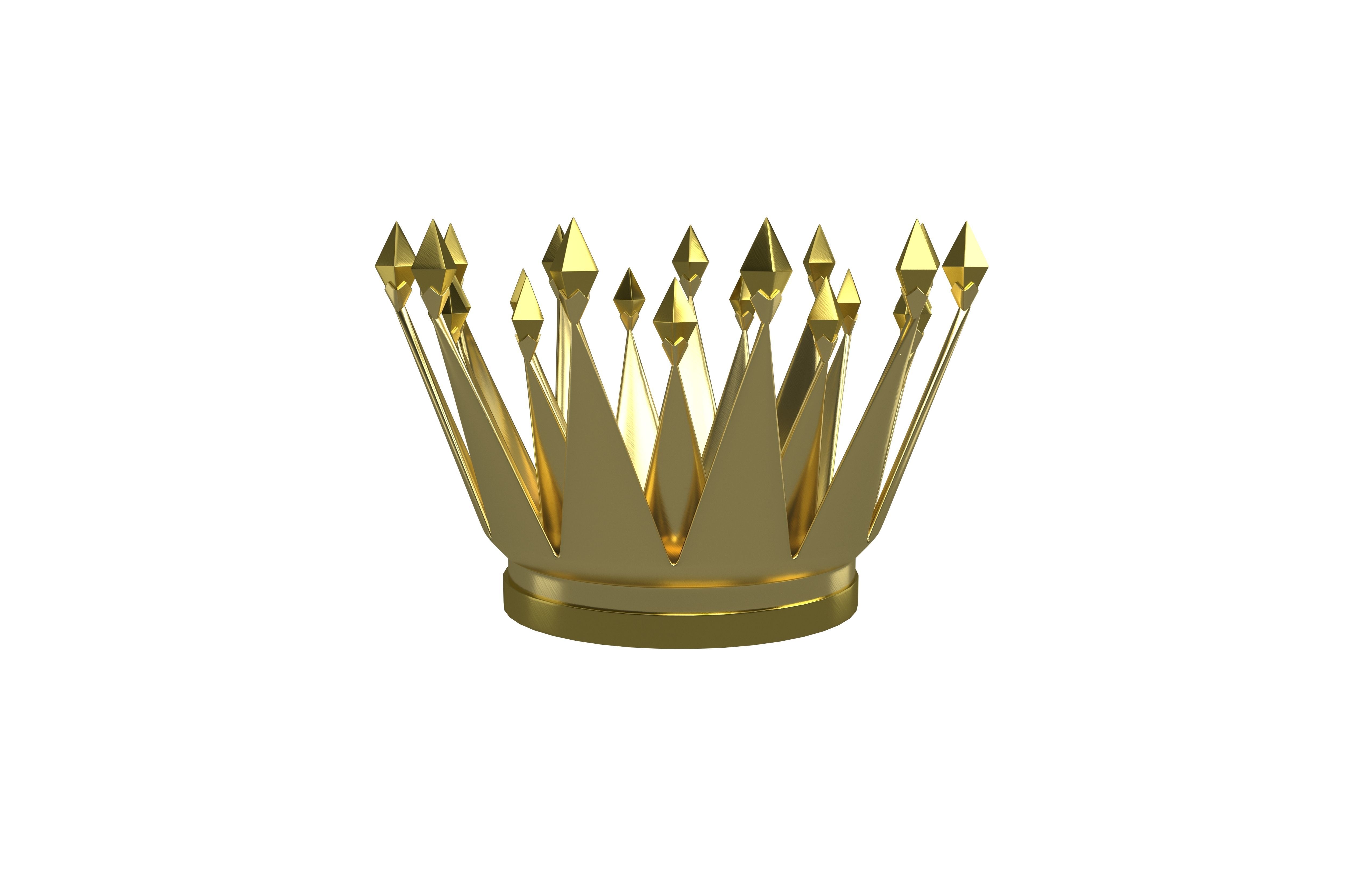 Crown v6 001 Low-poly 3D model_1
