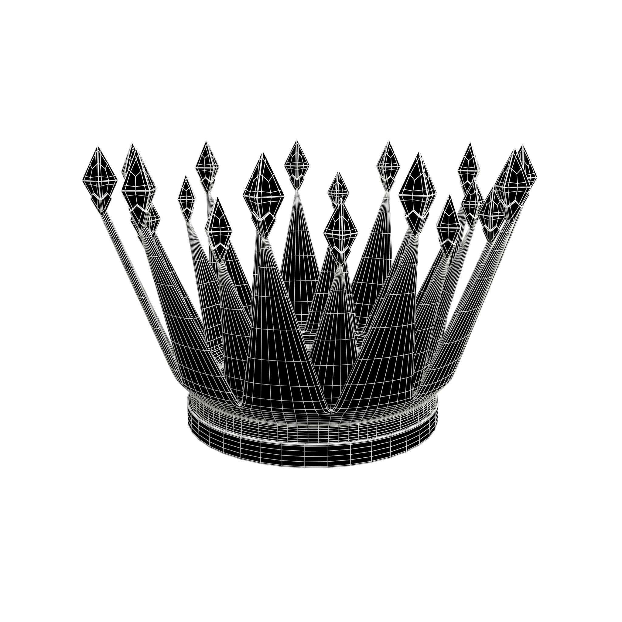 Crown v6 001 Low-poly 3D model_4