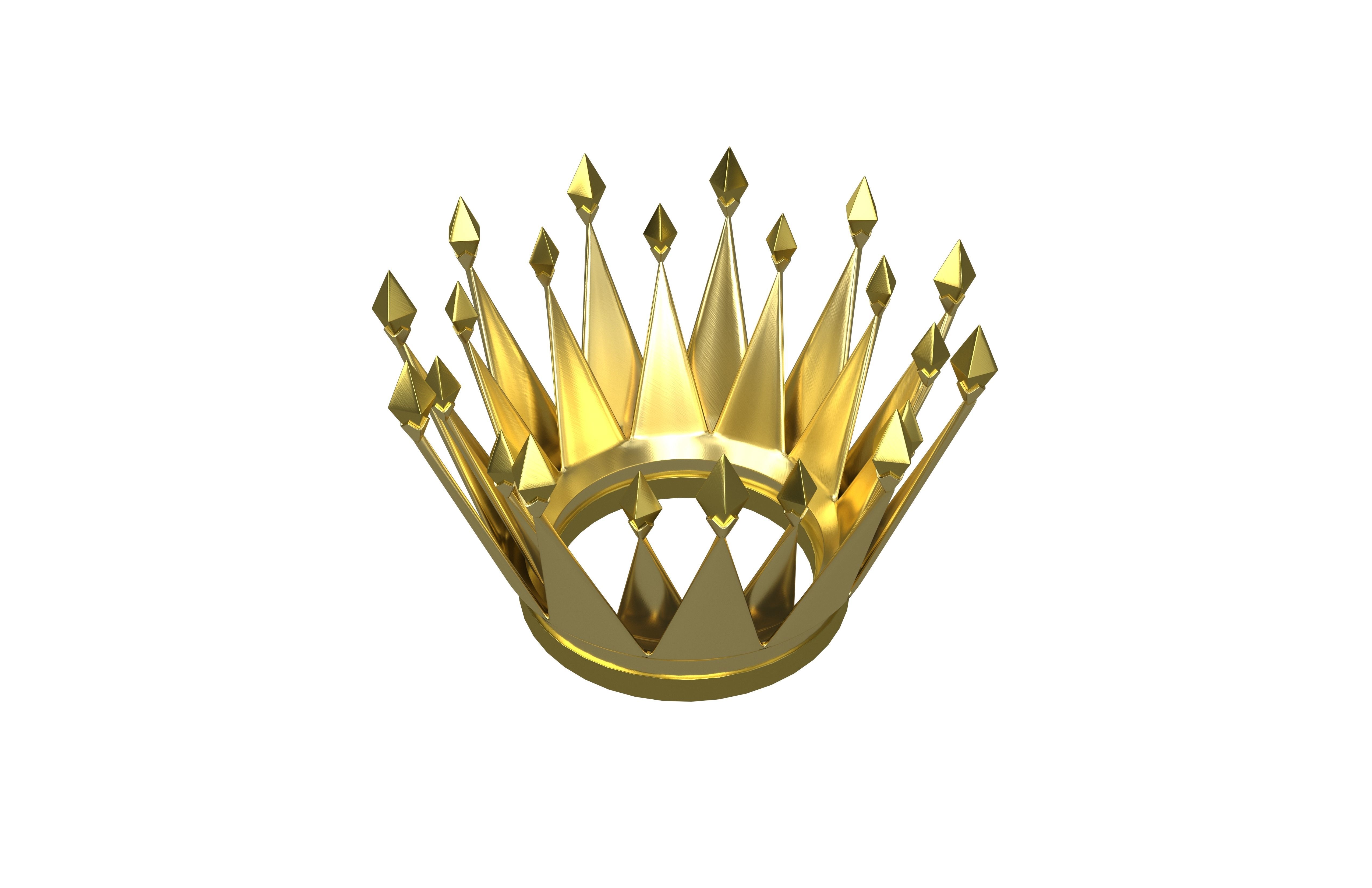 Crown v6 001 Low-poly 3D model_2