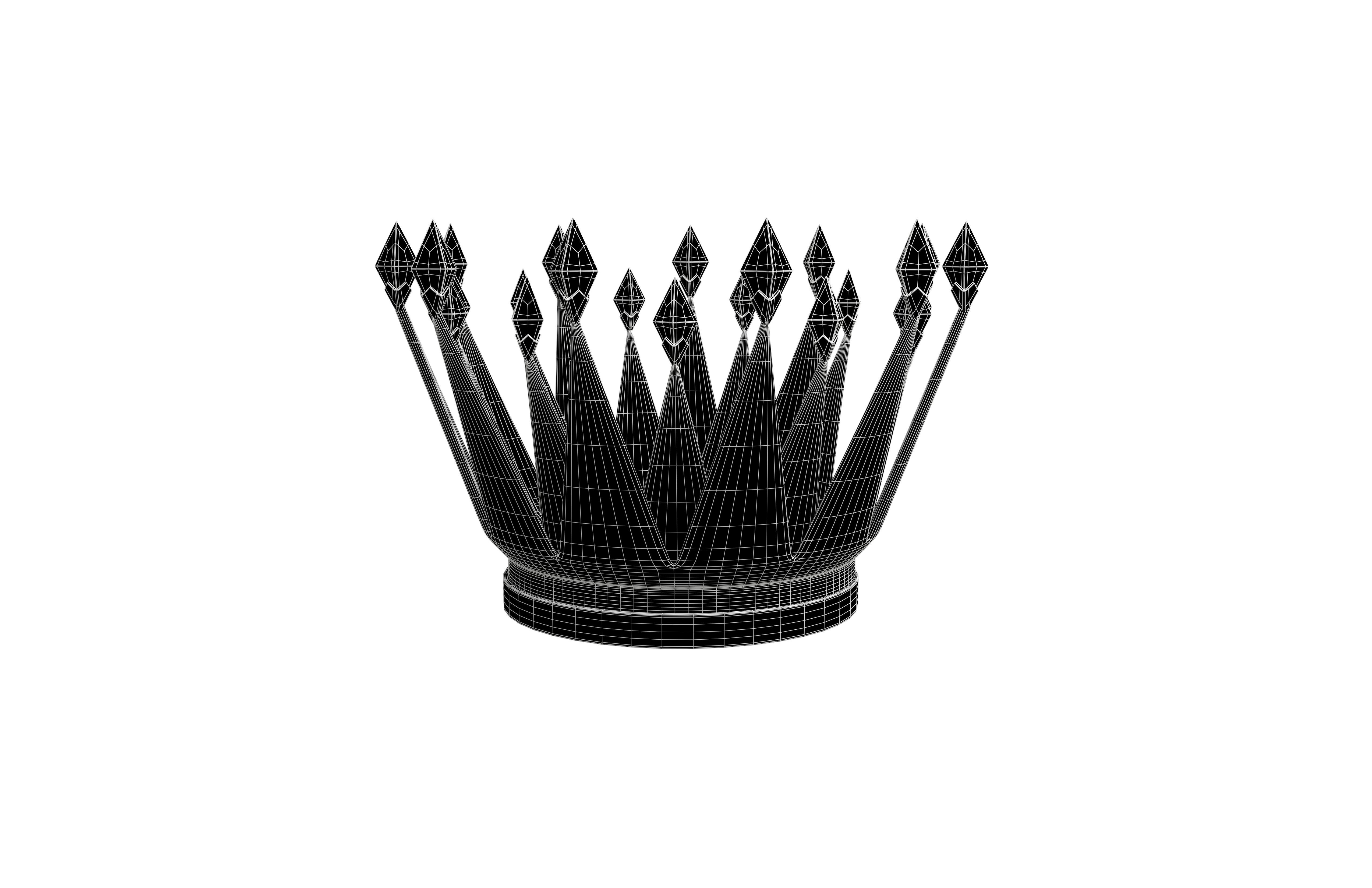 Crown v6 001 Low-poly 3D model_5