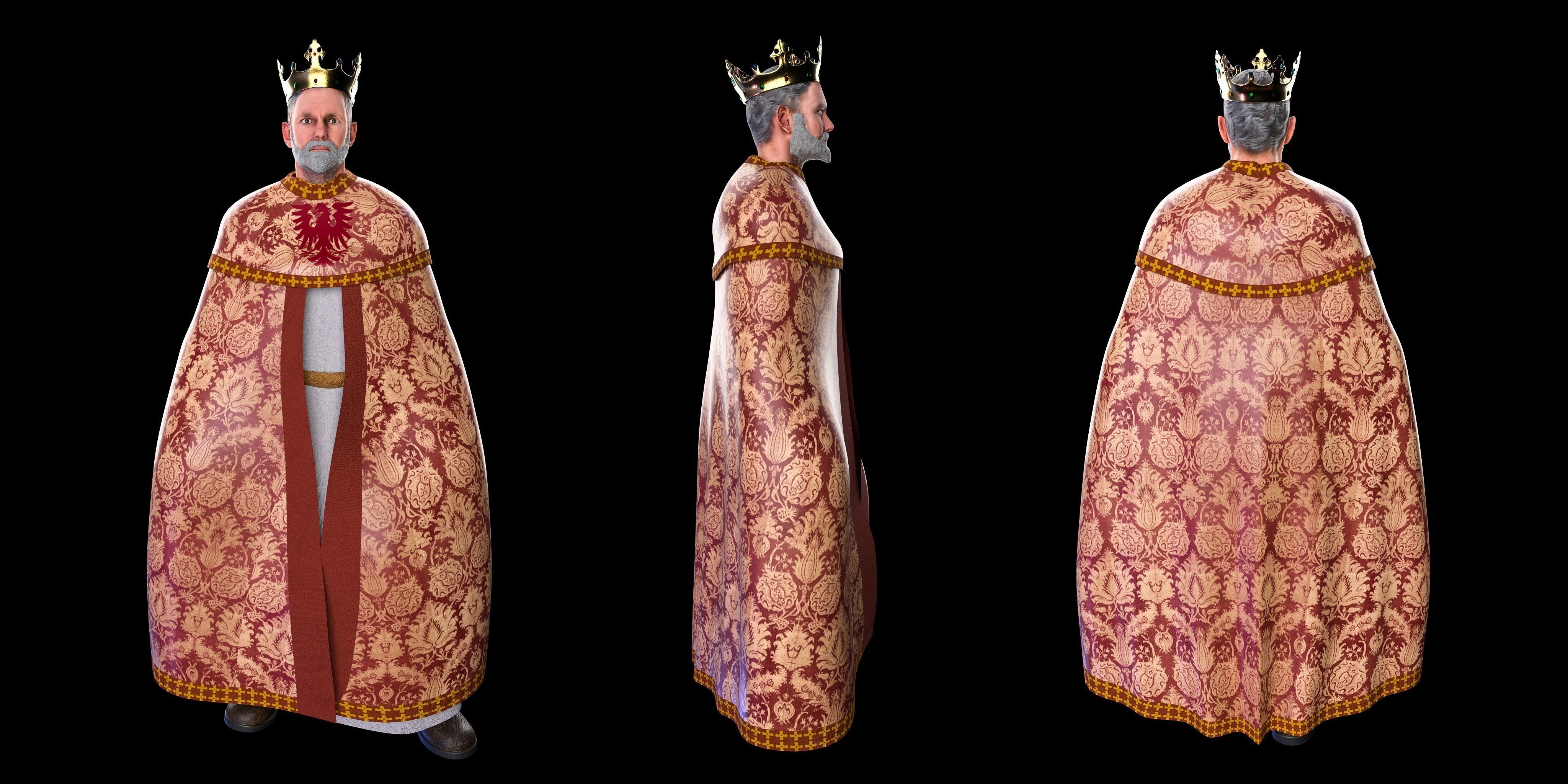 King Alfonso II 3D model_1