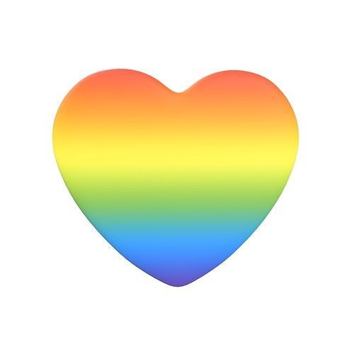 Twitter Heart Emoji v1 010 Low-poly 3D model