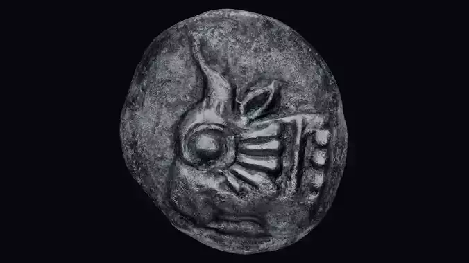 Lycia Coin Low-poly 3D model