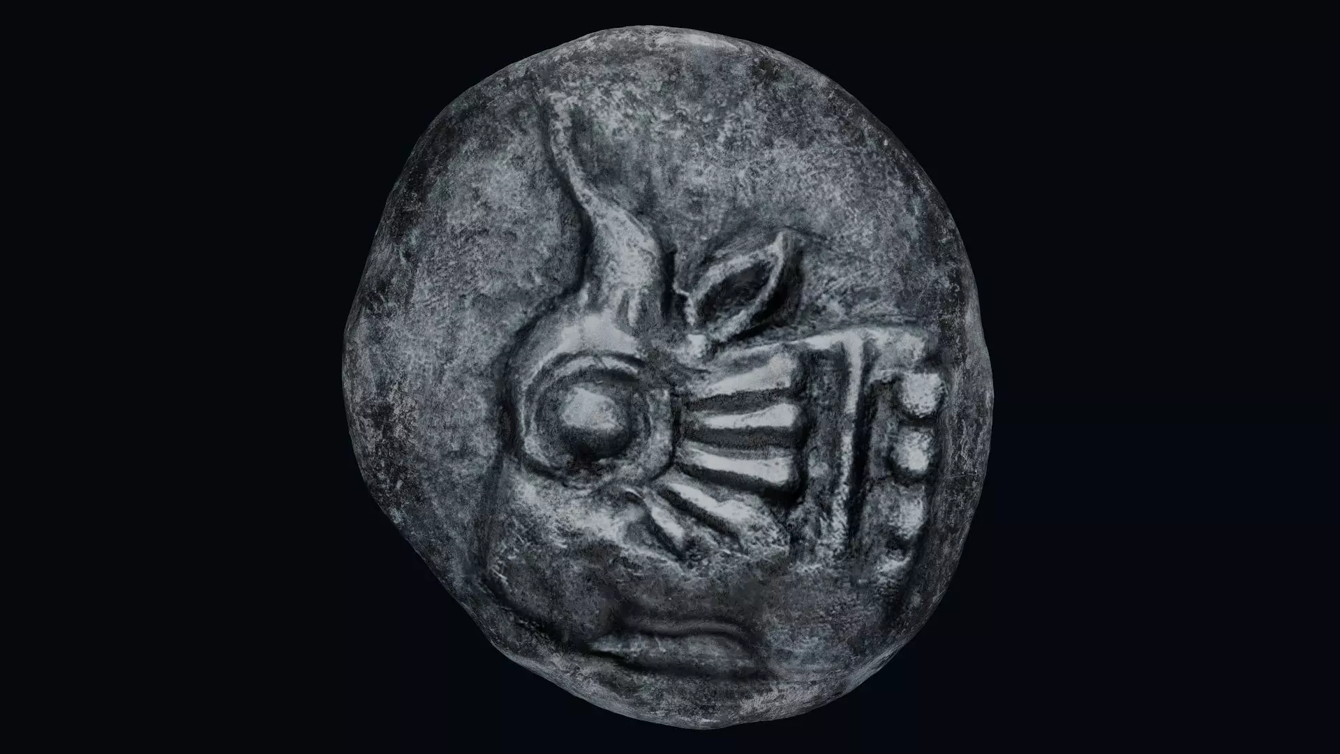 Lycia Coin Low-poly 3D model