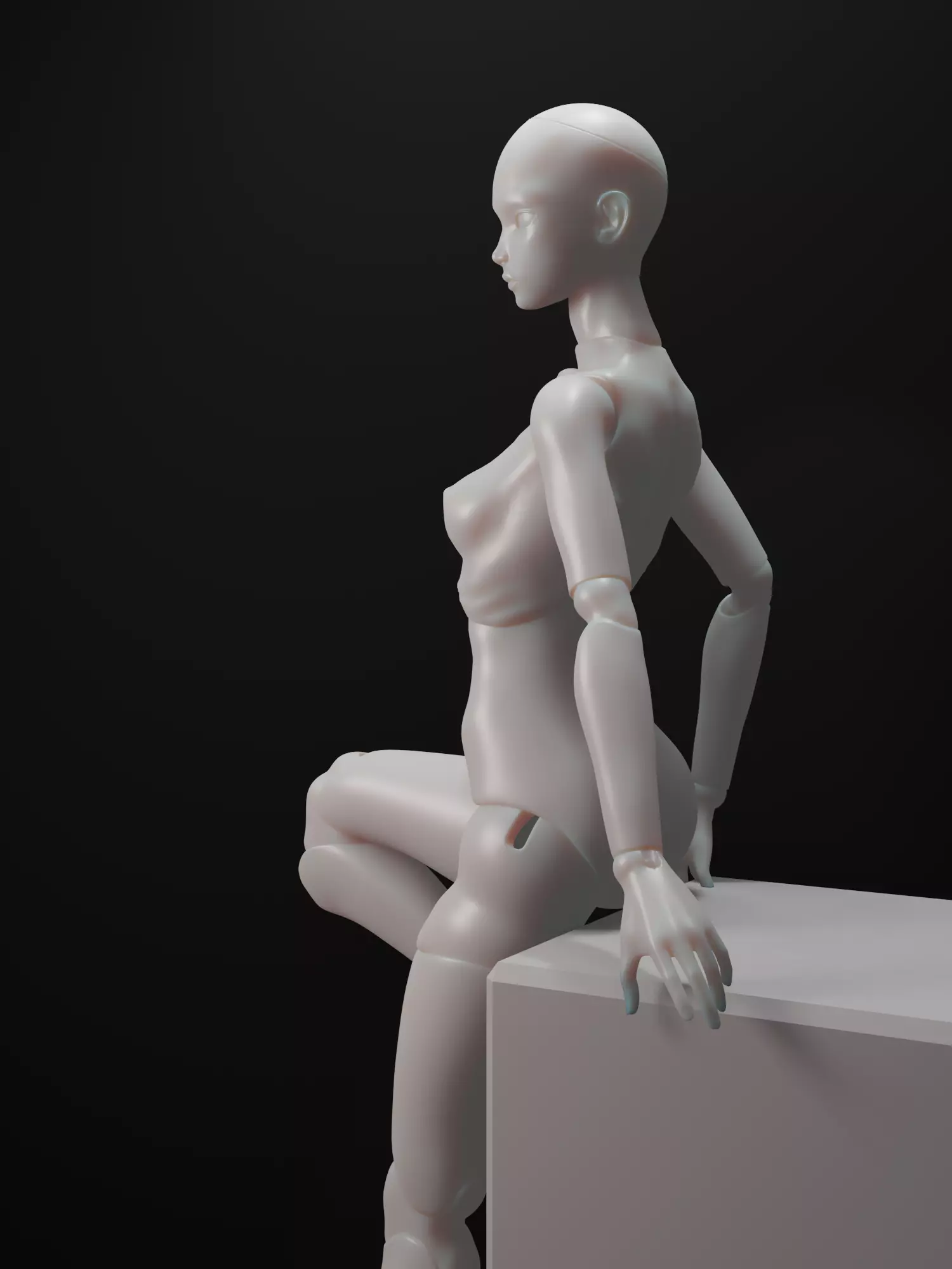 anatomical doll 3D print model stl 3D model