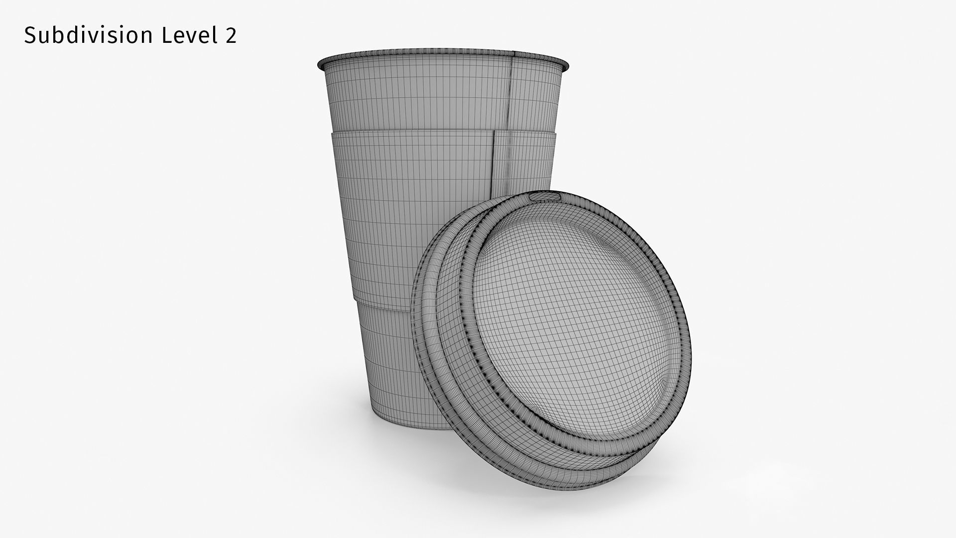 Paper Coffee Cup 3D model_16