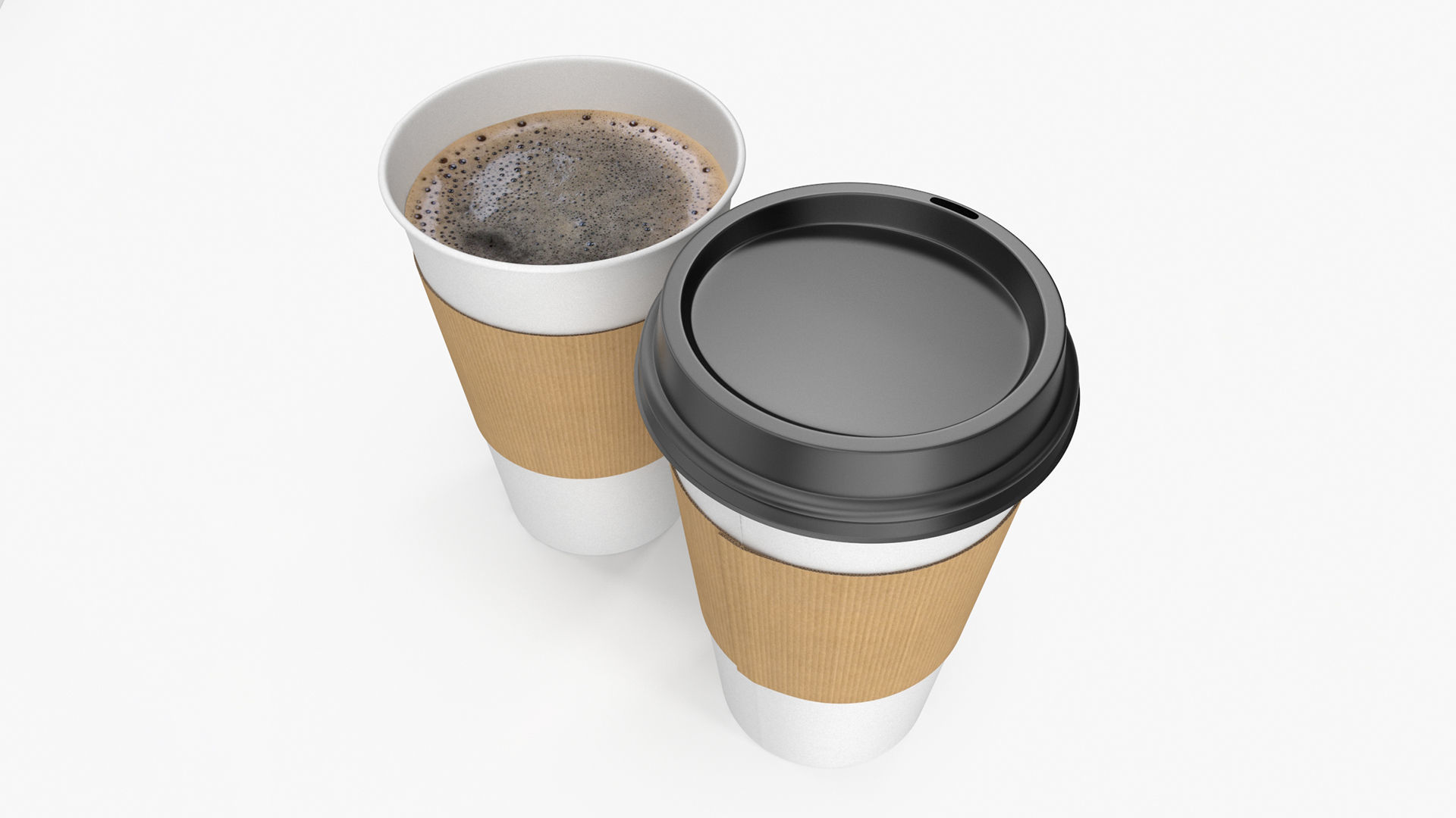 Paper Coffee Cup 3D model_10