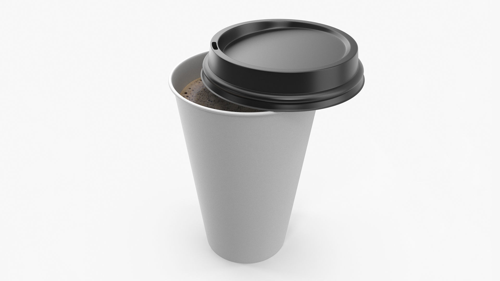 Paper Coffee Cup 3D model_6