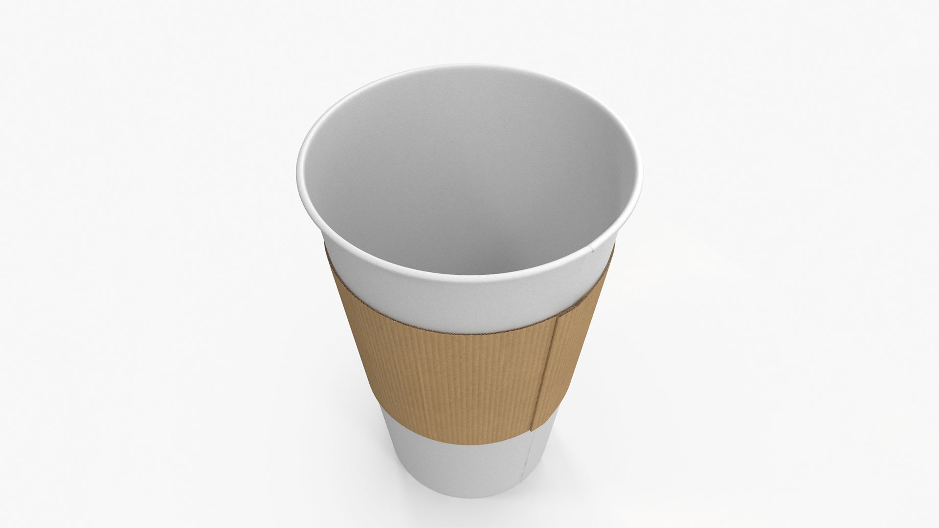 Paper Coffee Cup 3D model_4