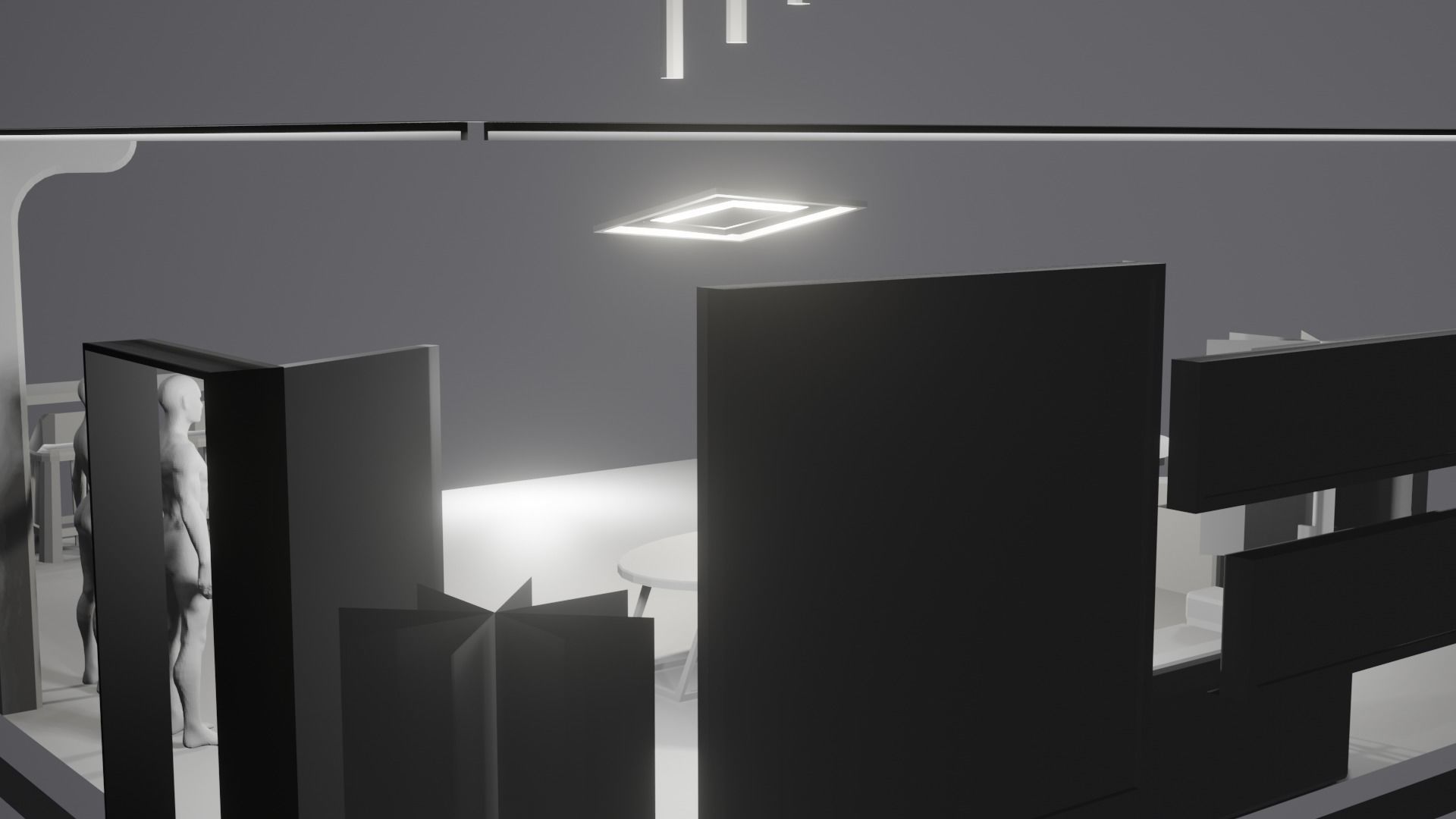 Modern Decor Furnashing Low-poly 3D model_8