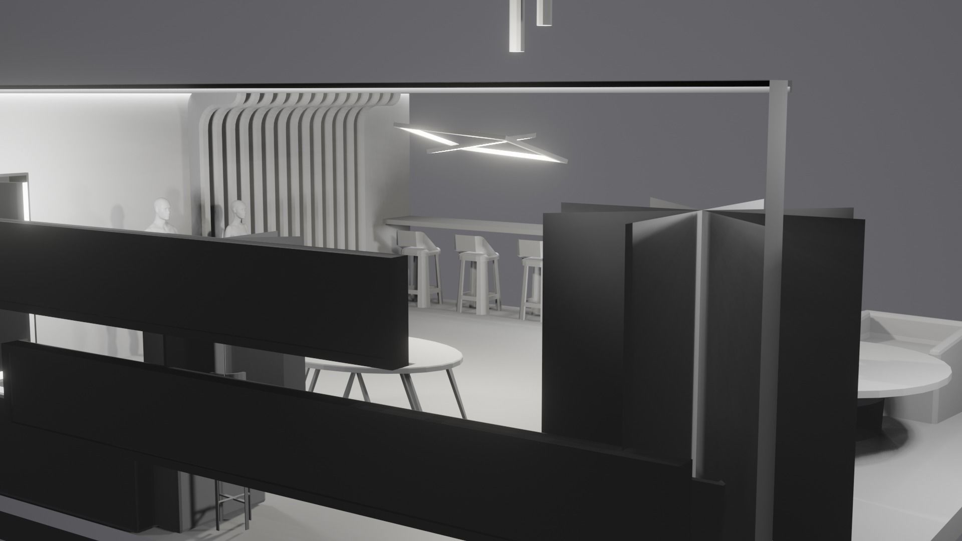 Modern Decor Furnashing Low-poly 3D model_13