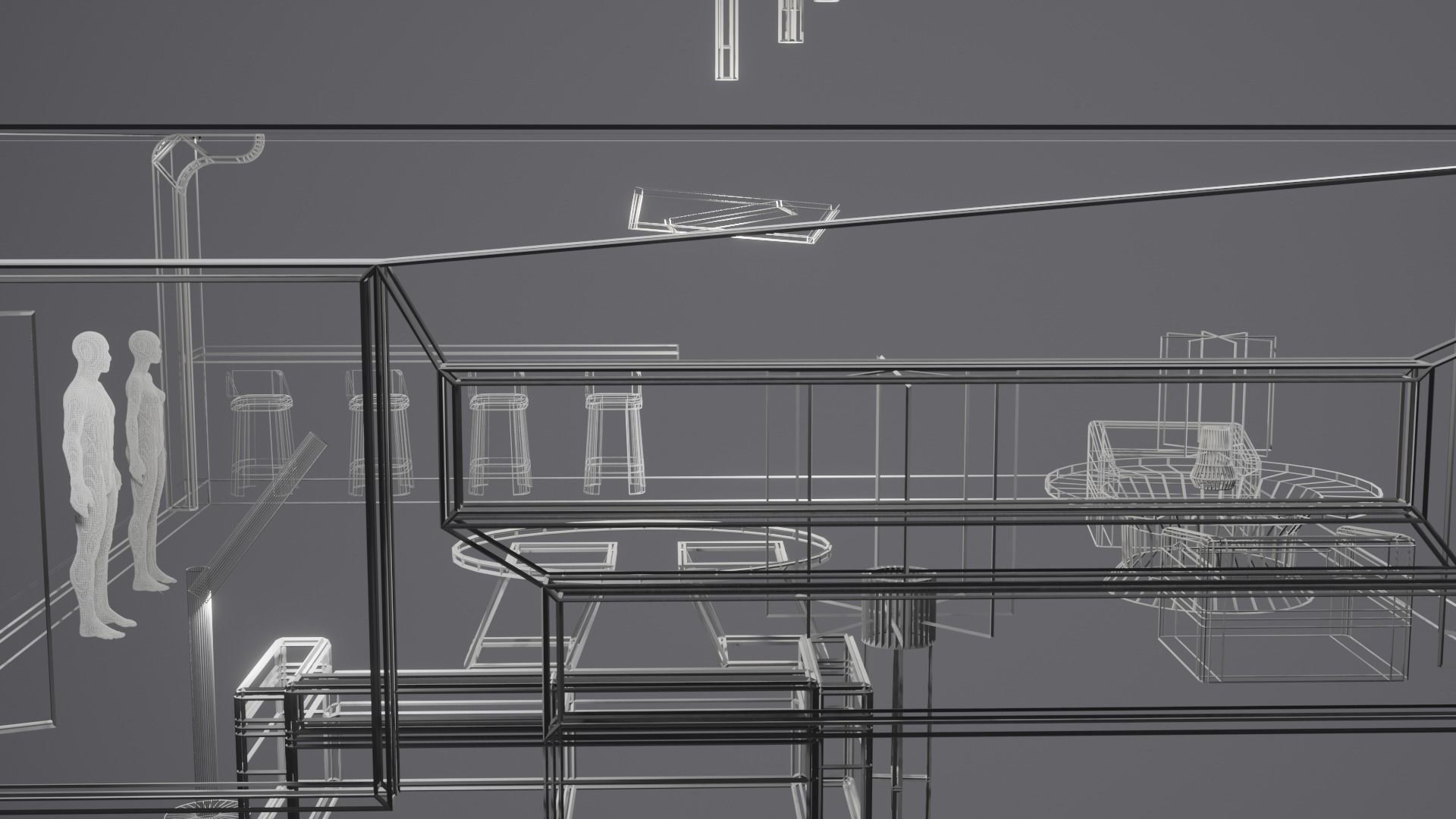 Modern Decor Furnashing Low-poly 3D model_62