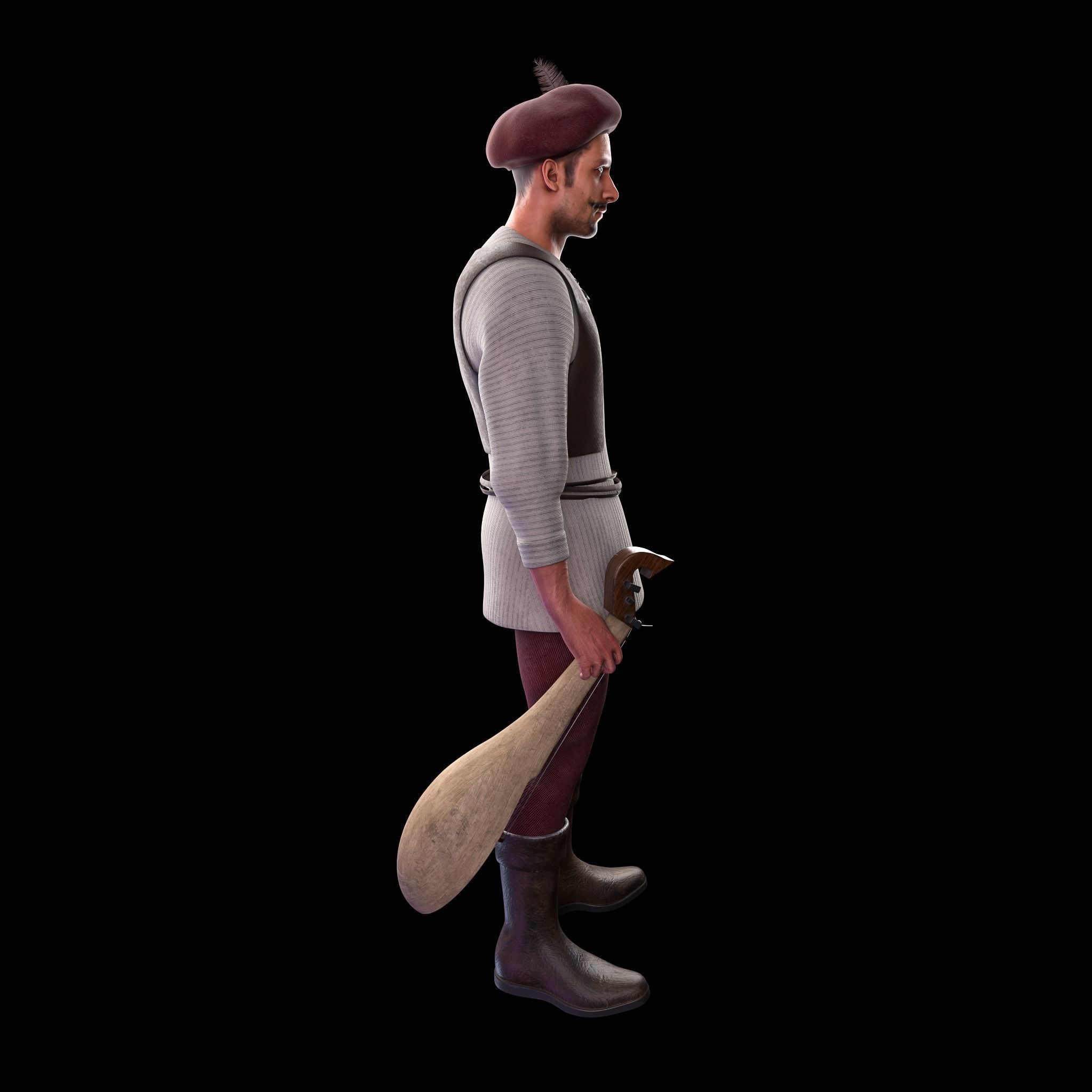Troubadour 3D model_7