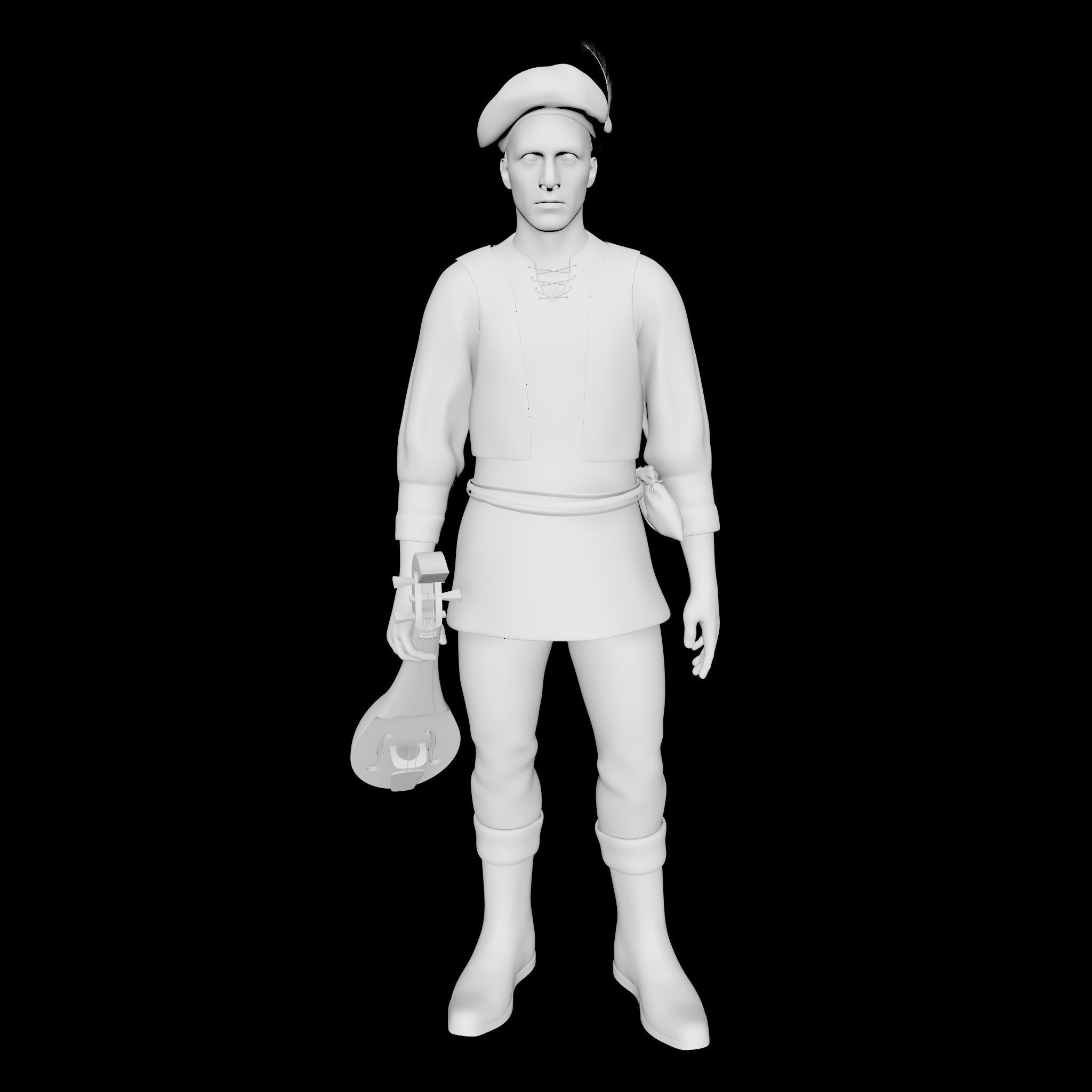 Troubadour 3D model_5