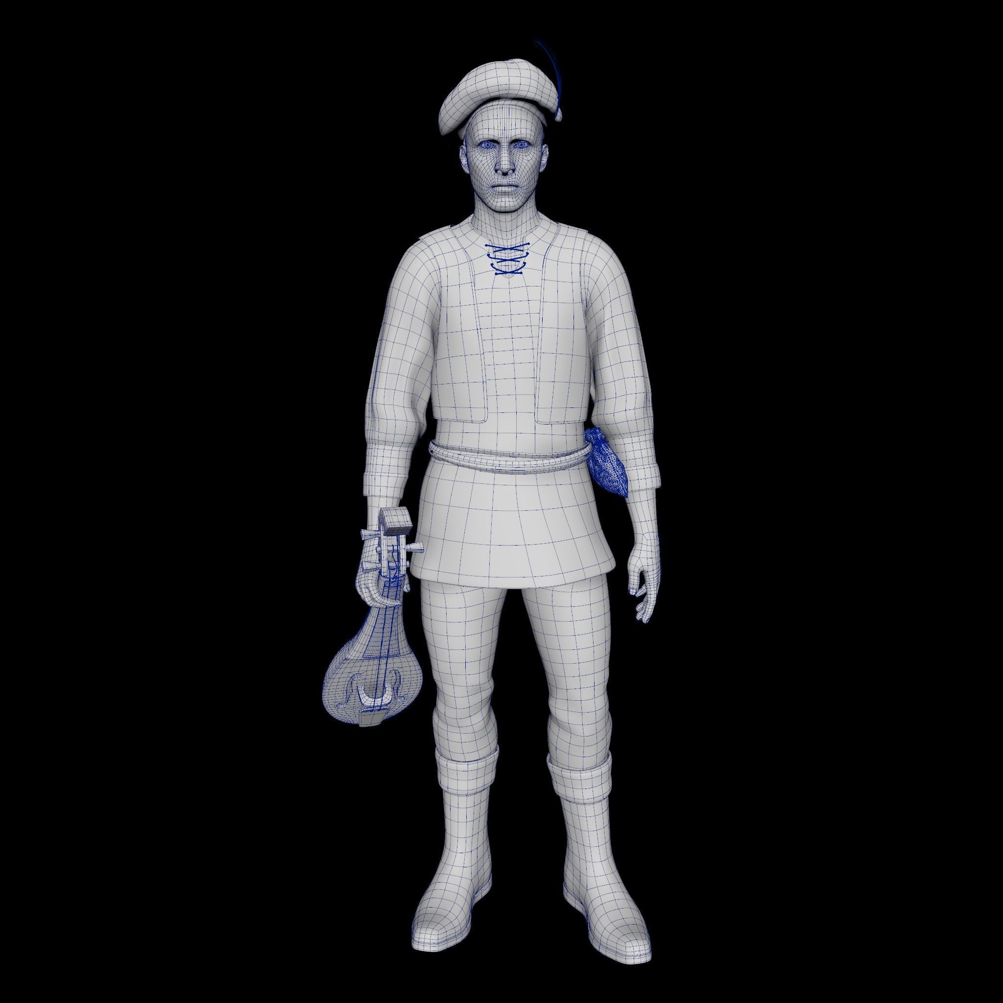 Troubadour 3D model_6