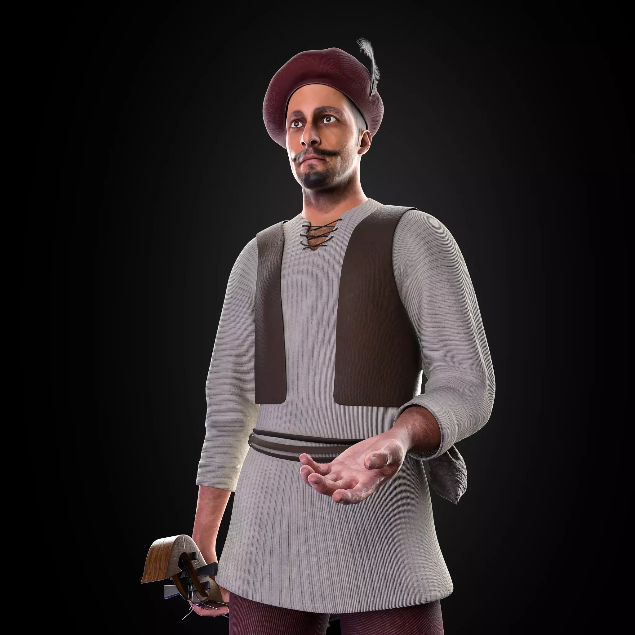 Troubadour 3D model_0