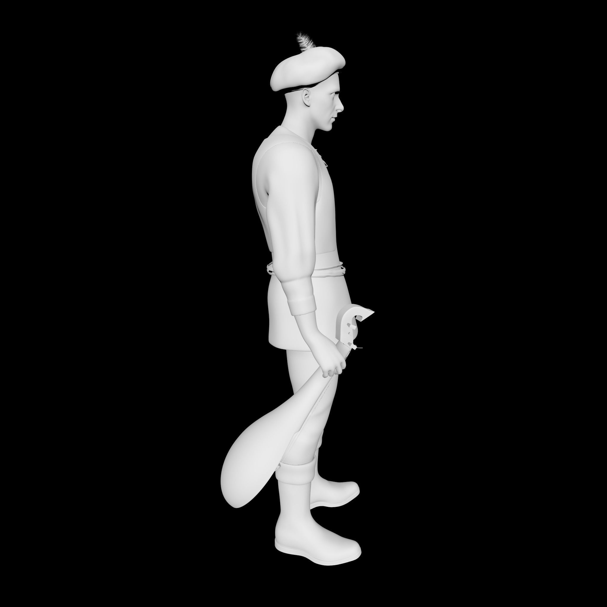 Troubadour 3D model_8