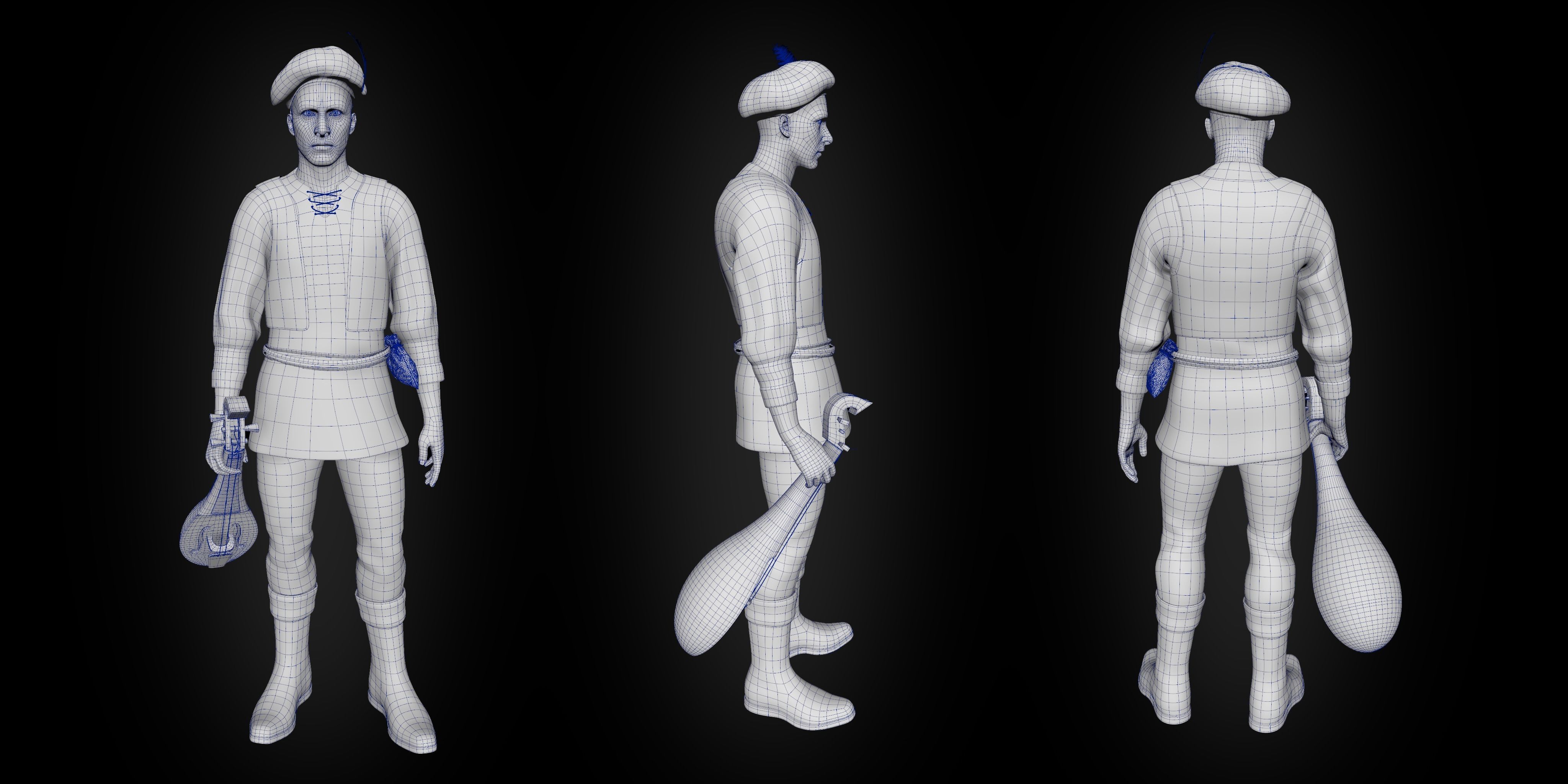 Troubadour 3D model_3