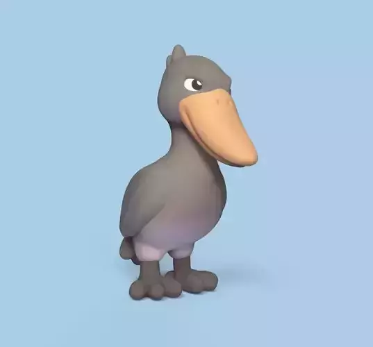 Shoebill plastic figurine of duck