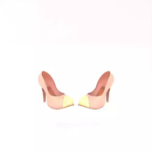 High Heels Female Low Poly 4k Low-poly 3D model