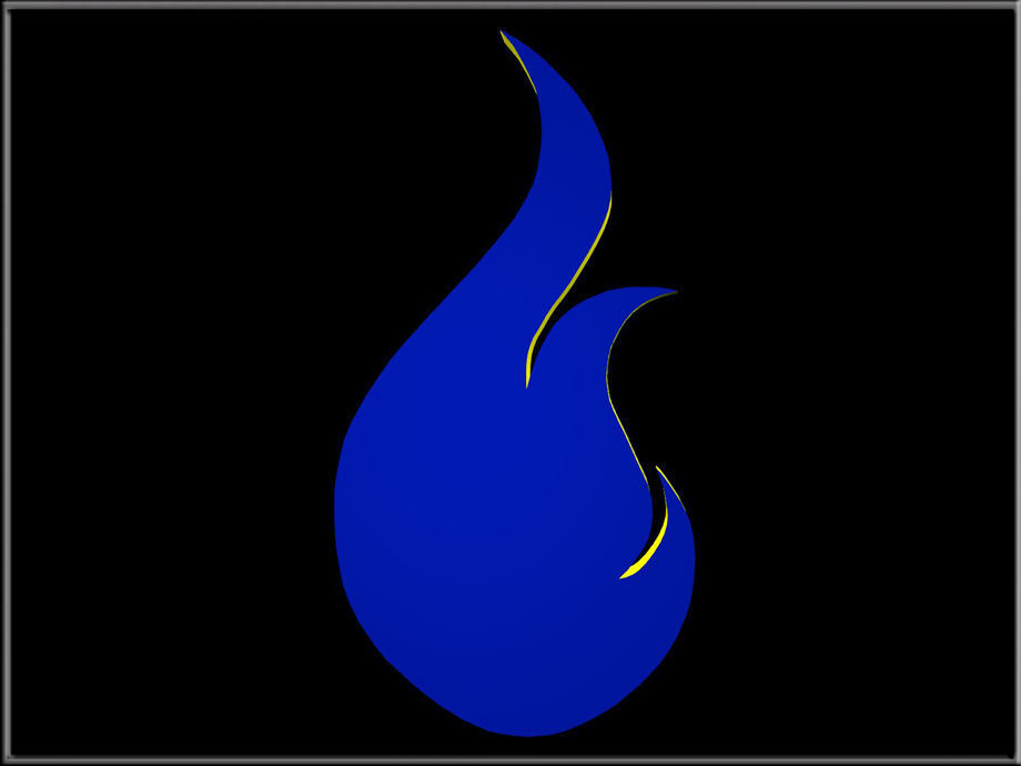 Fire Frame 02 Low-poly 3D model_6