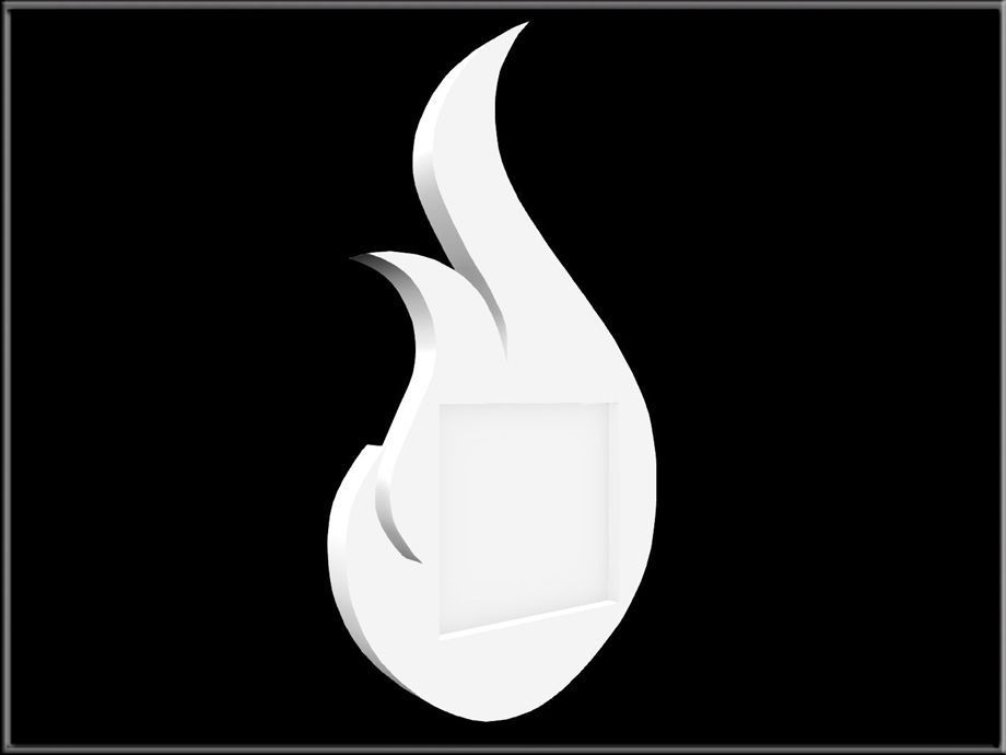 Fire Frame 02 Low-poly 3D model_2