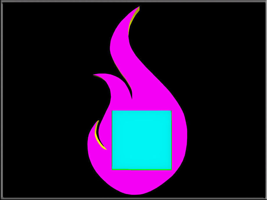 Fire Frame 02 Low-poly 3D model_4