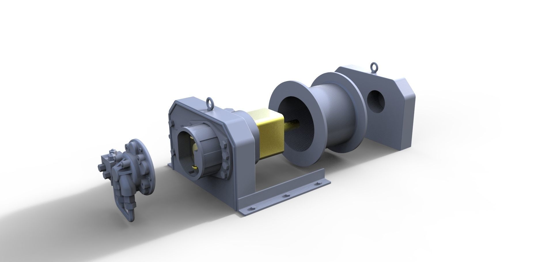 Tug Winsh Bugsier 3D print model_1