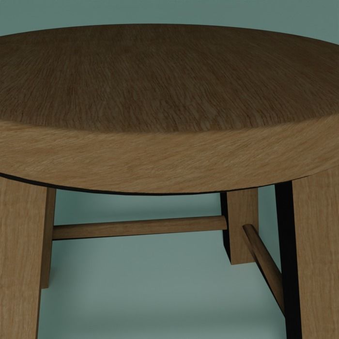 Free Stool Pack of 4 - PBR Lowpoly 3D model - Cuboidal Studios Free low-poly 3D model_10