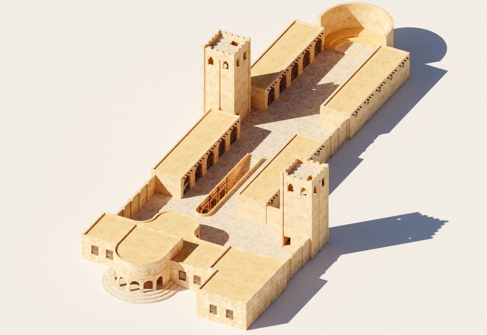 ancient prison 3D model_2