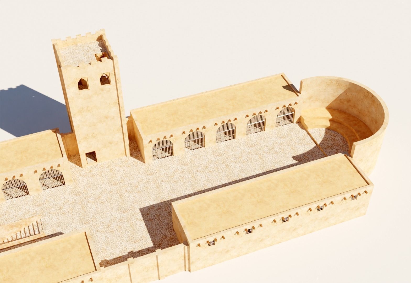 ancient prison 3D model_4
