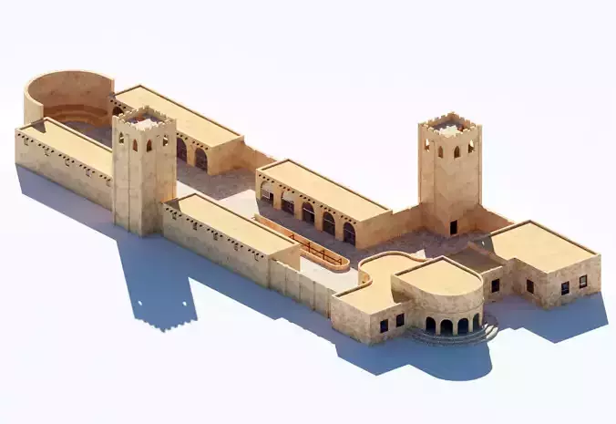 ancient prison 3D model