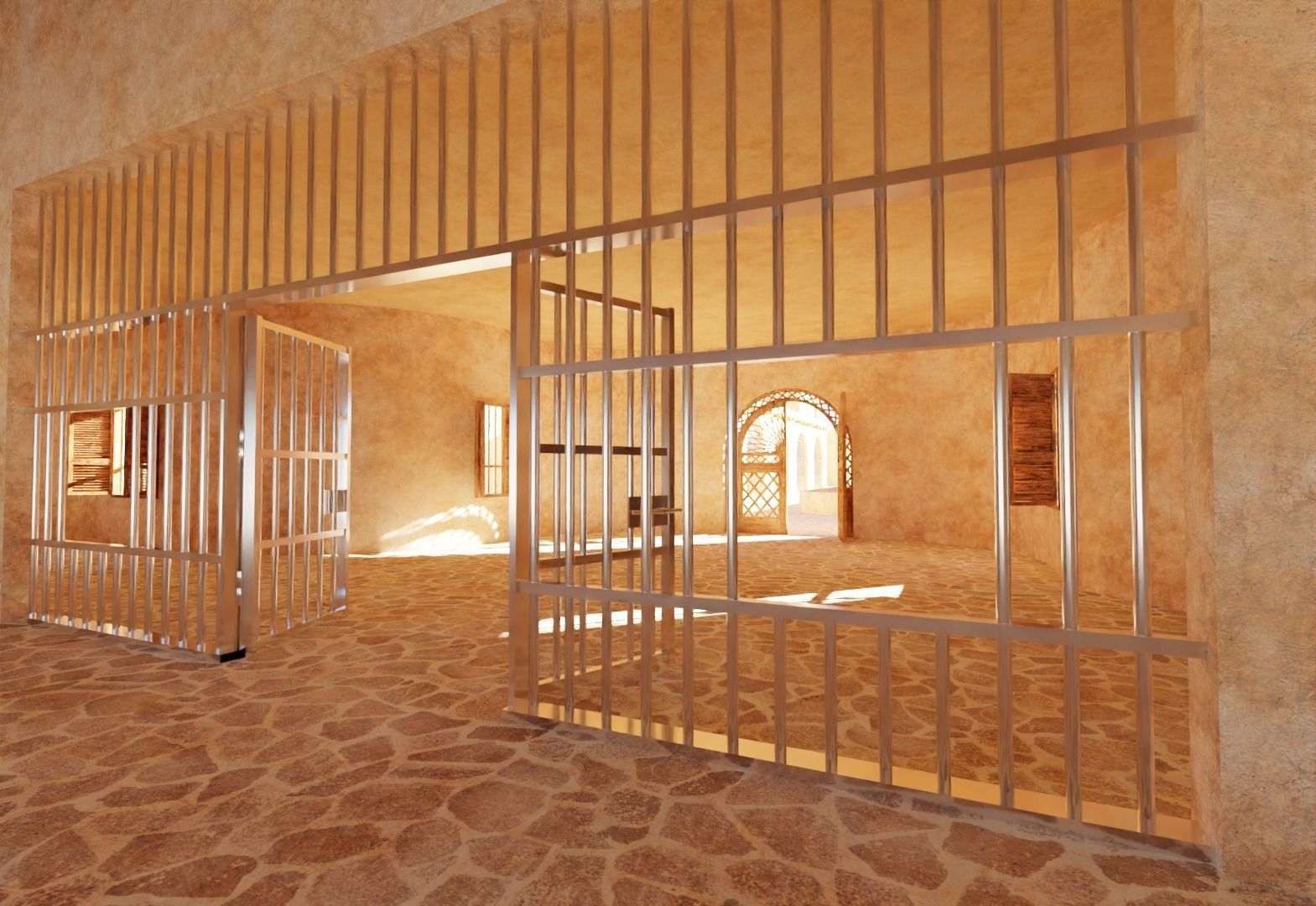 ancient prison 3D model_9