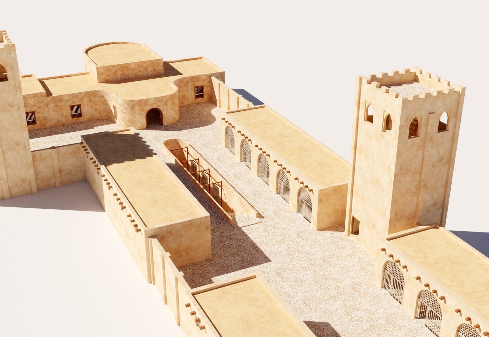 ancient prison 3D model_3