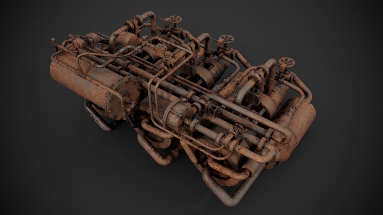 Machinery device 3D model_12