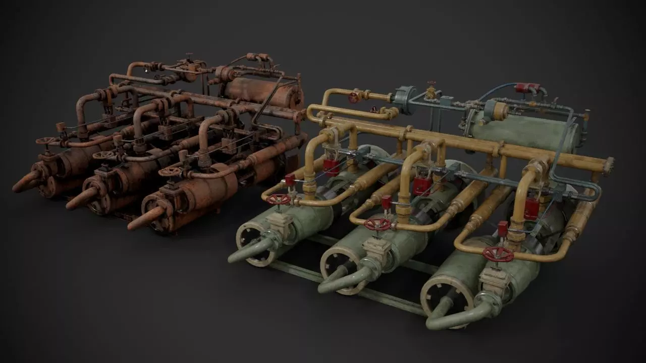 Machinery device 3D model_0